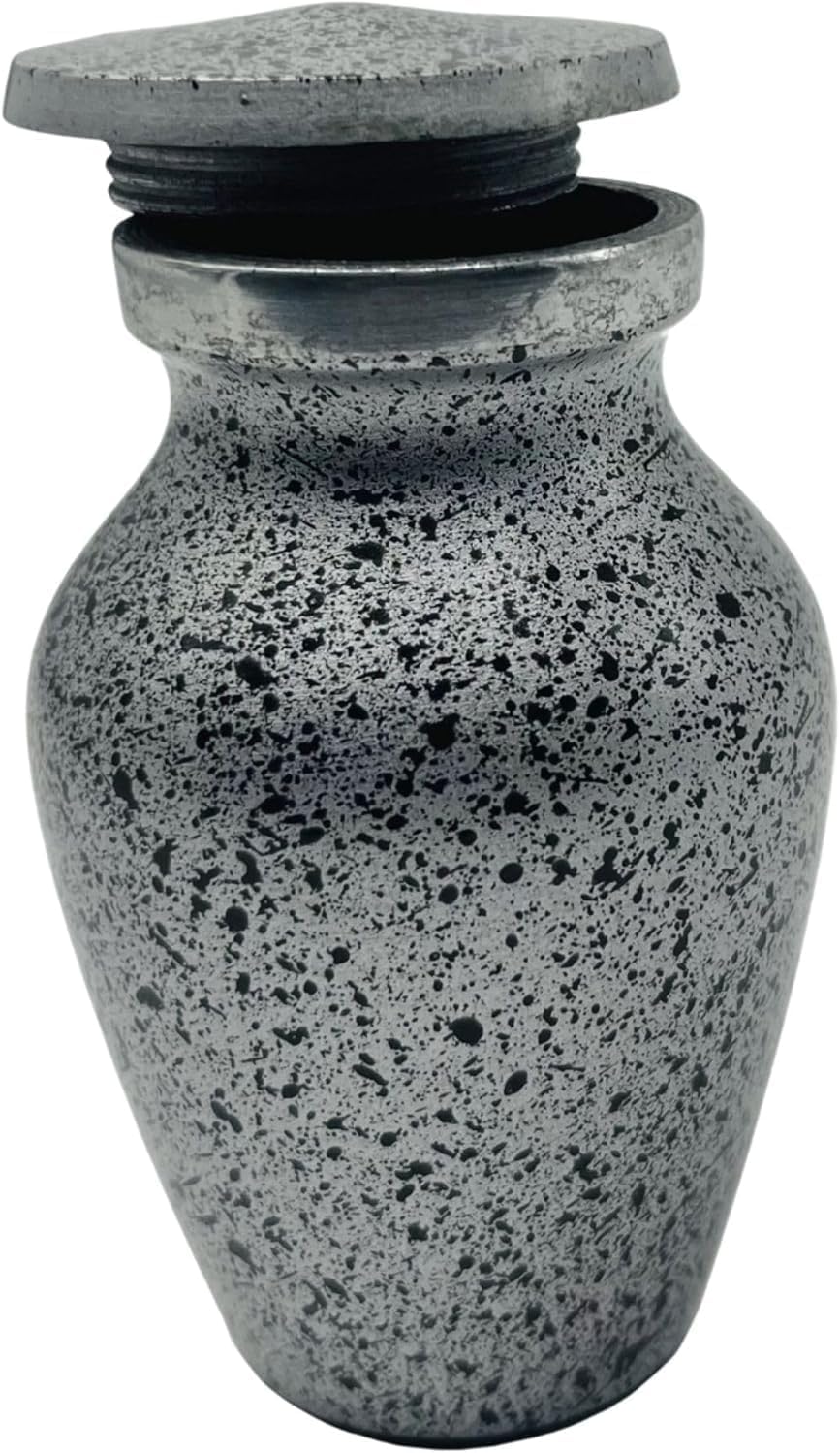 Decorative Urn with Velvet Box Mini Marble Finish Cremation Urn