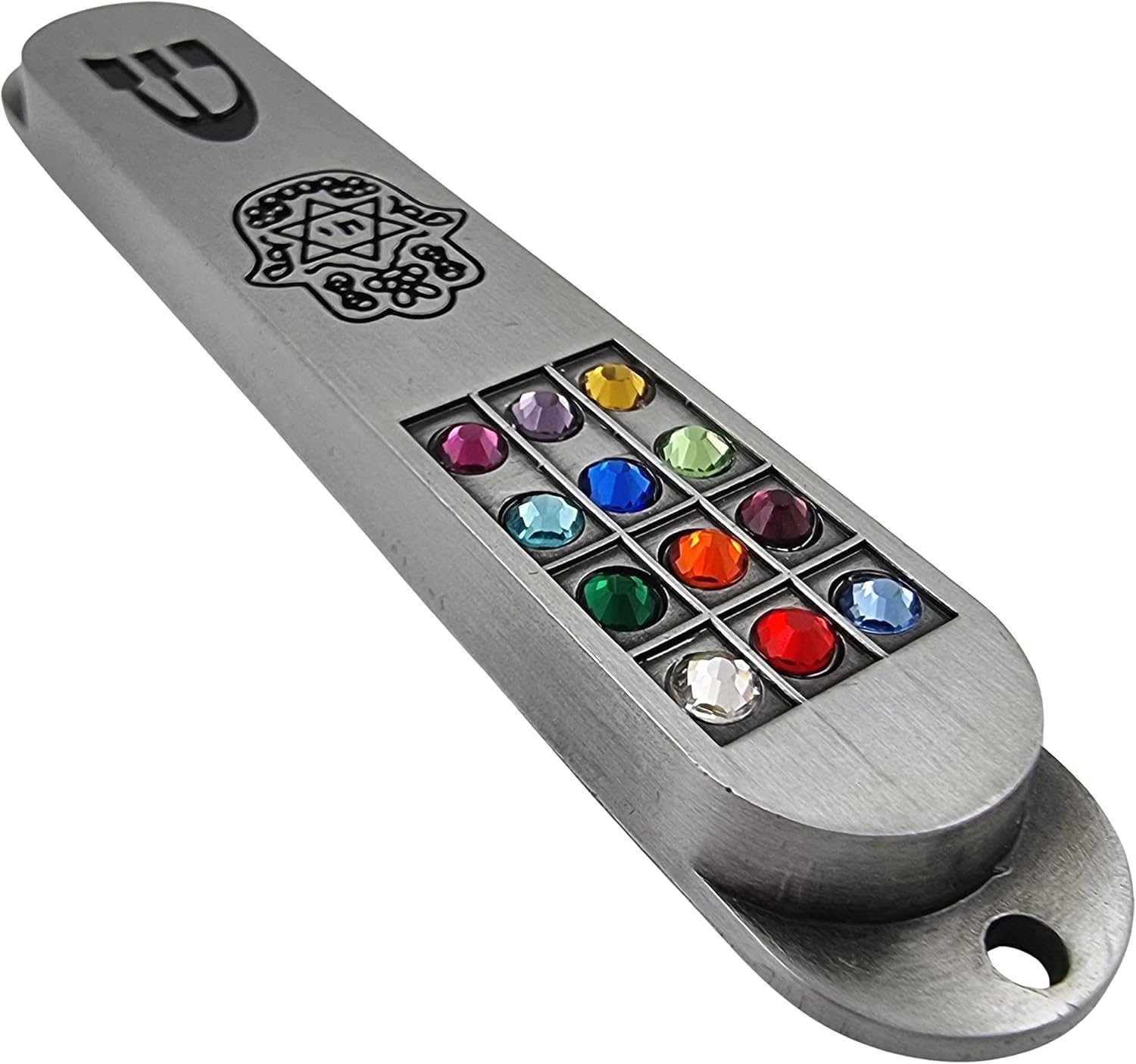 Talisman4u Pewter Mezuzah Case with Scroll 35 Inch