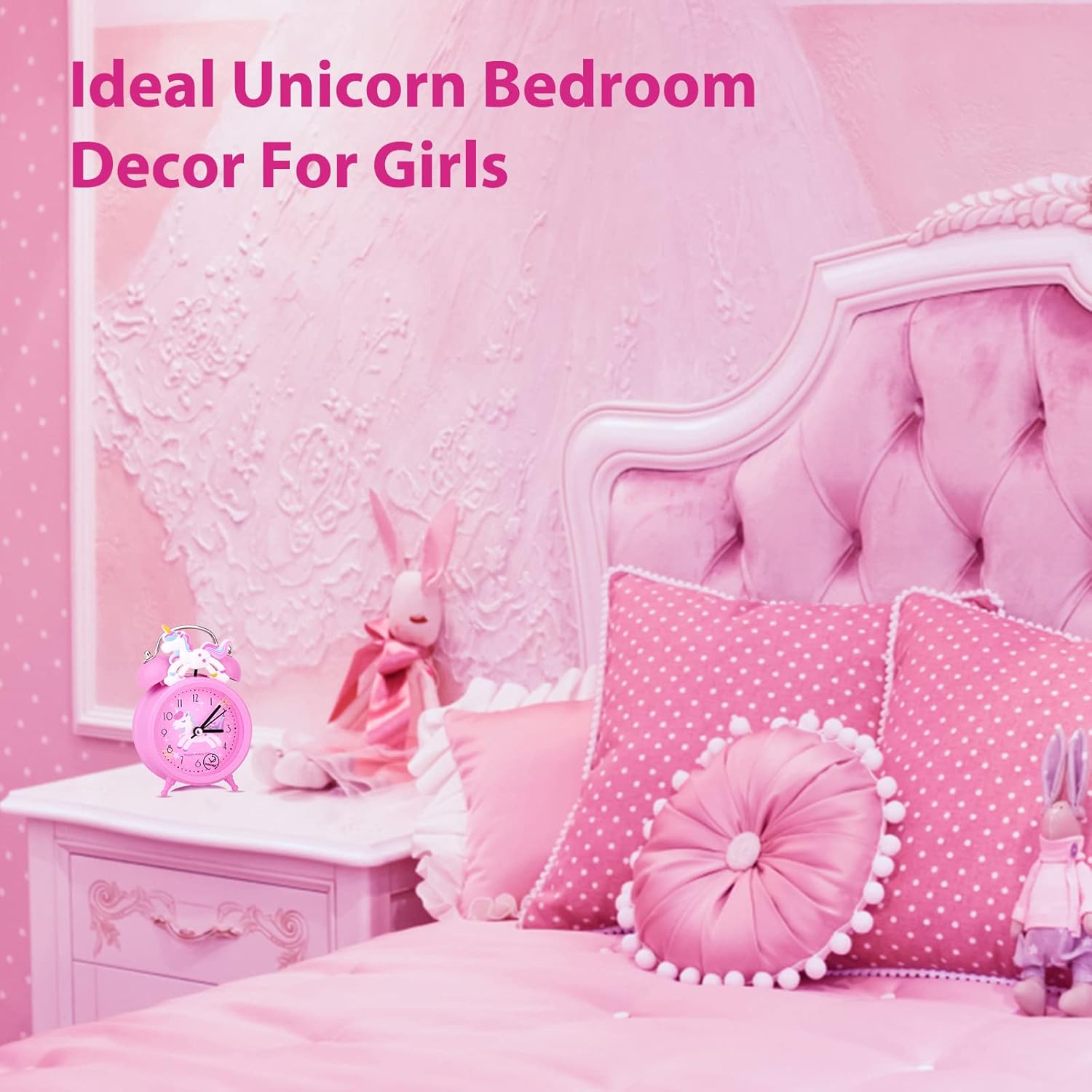 QearFun Unicorn Alarm Clock for Girls Kids