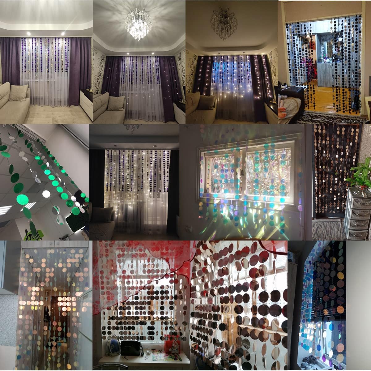 ECYC Ltd Sparkle Sequin Curtain Door String Decor