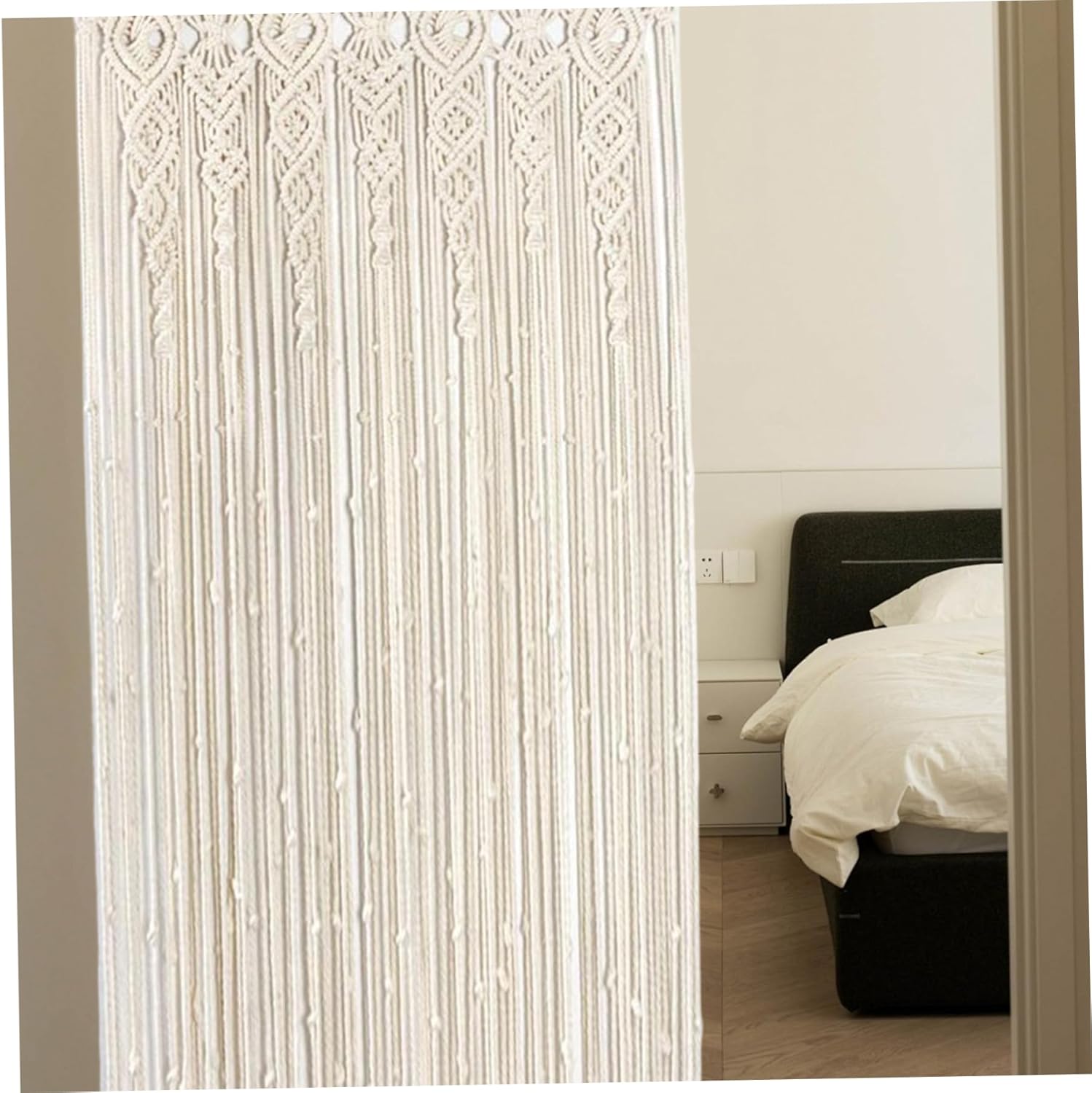 Boho Macrame Curtains 35x71 Inch Decorative Room Divider