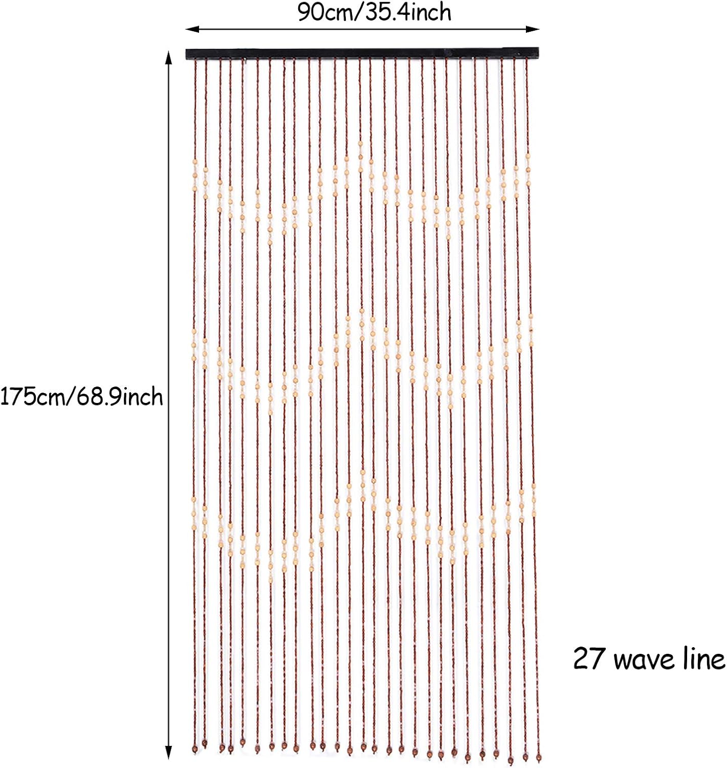 LOYALHEARTDY Door String Curtain 90x175cm