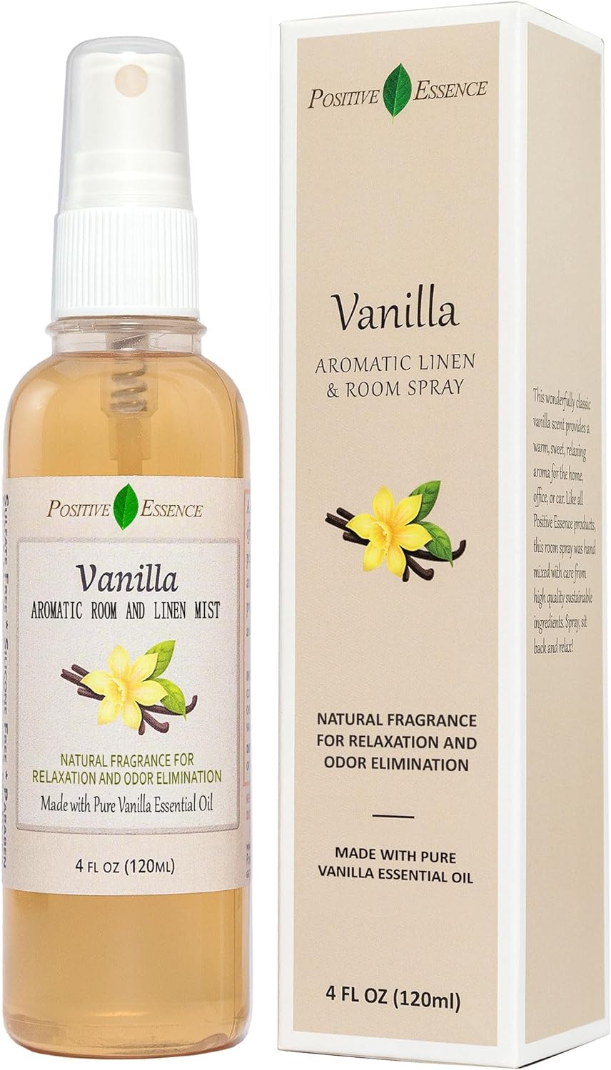 Vanilla Linen Spray Room Fragrance Natural Home Aromatherapy