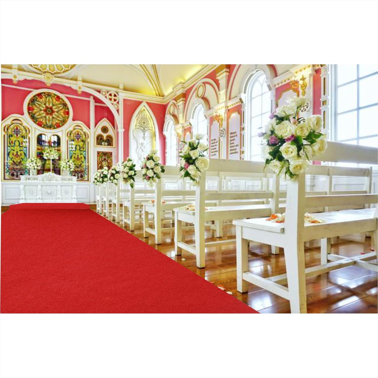 33ft x 30ft Red Carpet Runner for Party and Wedding