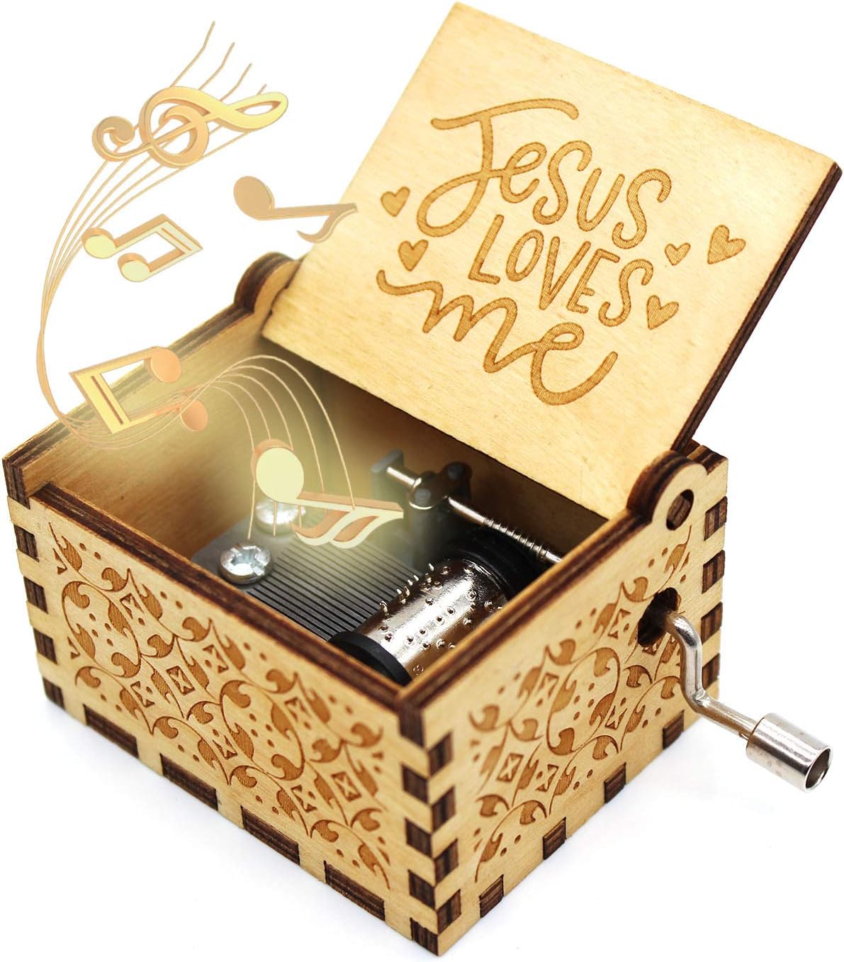 Ukebobo Wooden Music Box - Jesus Loves Me