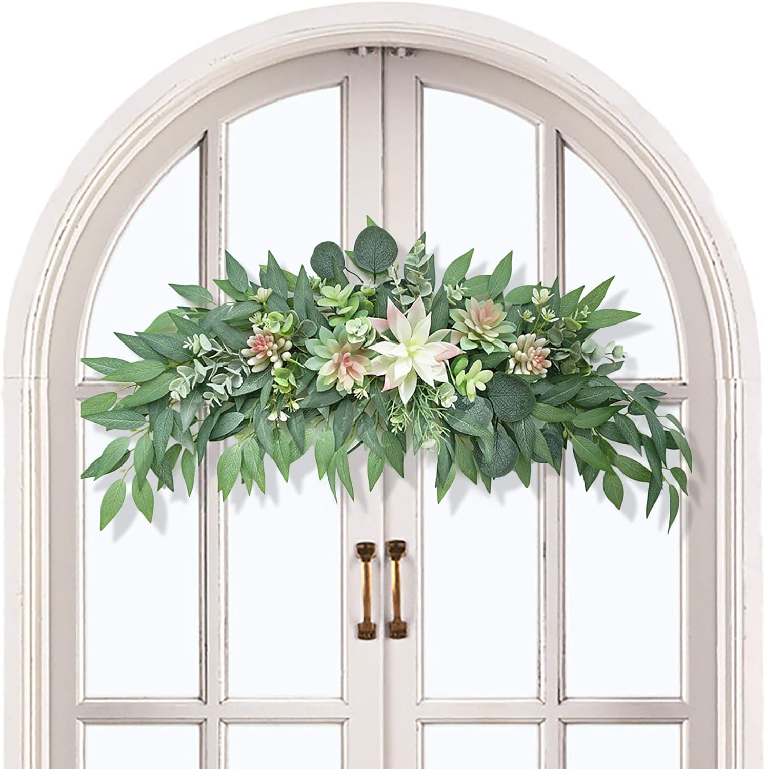 PerGar Artificial Succulents Swag 28 Inch Wedding Arch Decor