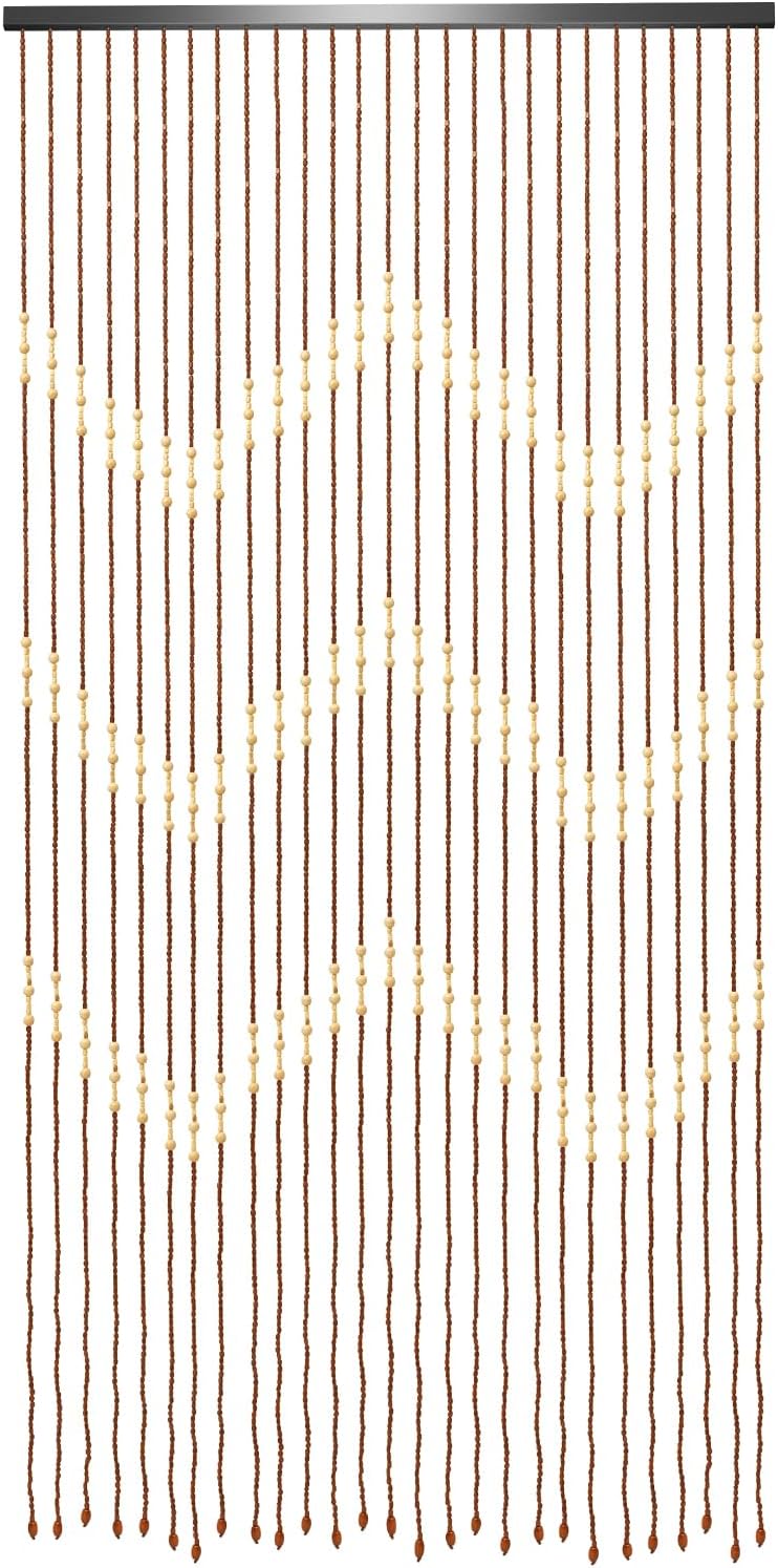 Vintage Boho Beaded Door Curtain 3x6FT