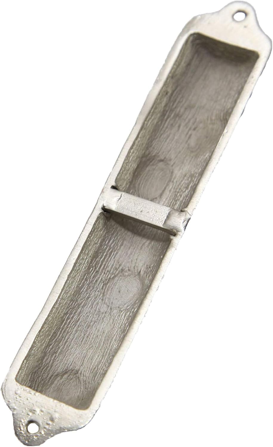 Bless This House Mezuzah Case 4 Inch Pomegranate Pewter Rose Pink