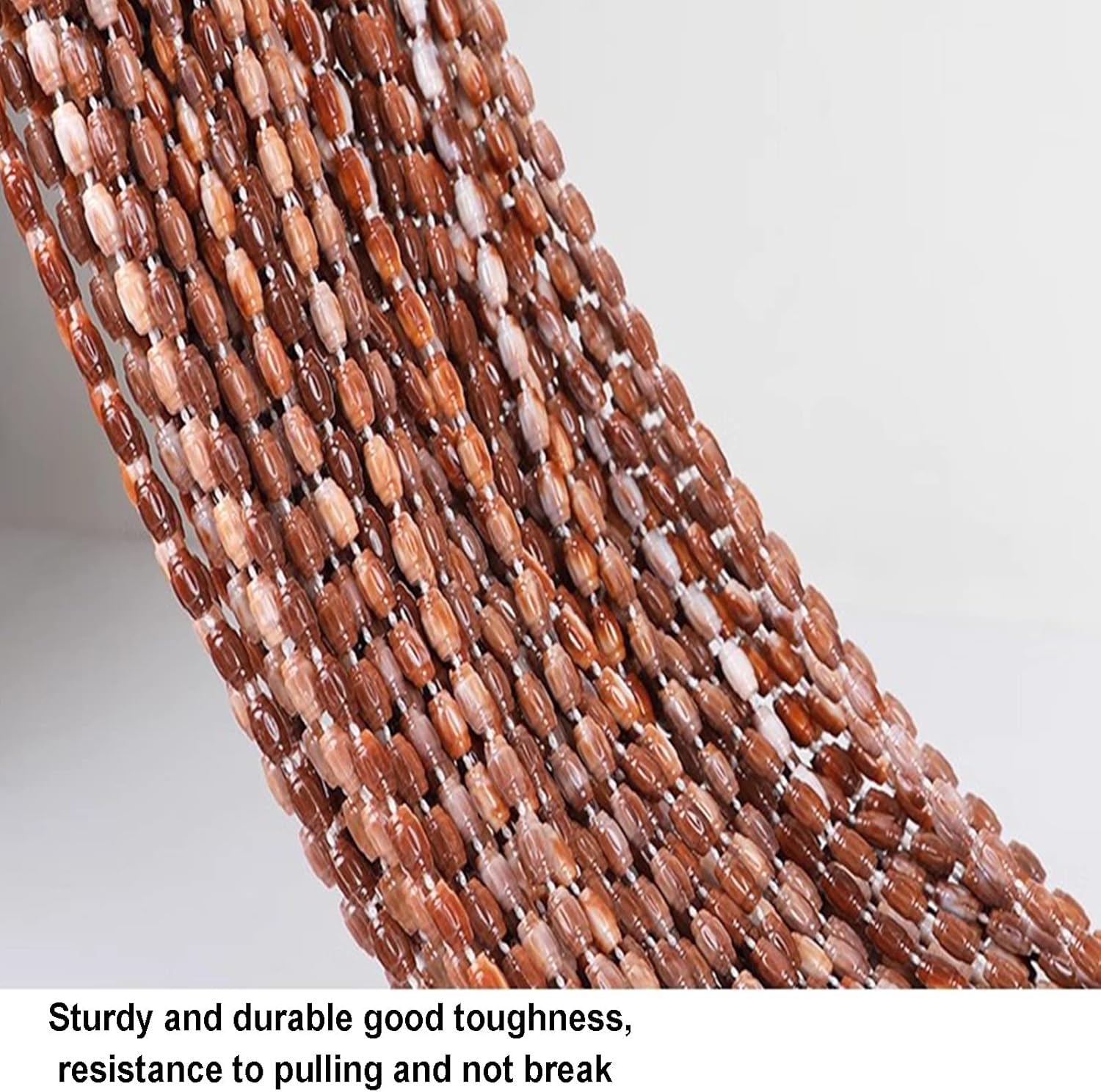 EMYJAY Brown Beaded Door Curtain 70x200cm