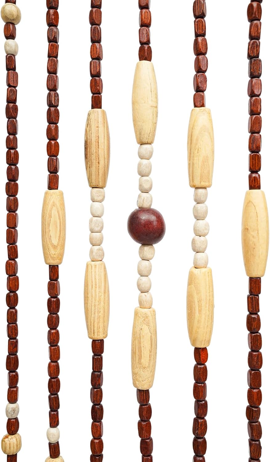 Boho Bamboo Bead Curtain with 31 Lines