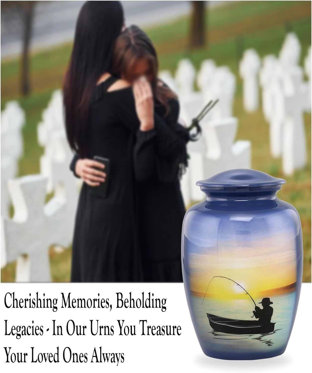 Fishing Urn - Large Capacity Adult Ashes Urn