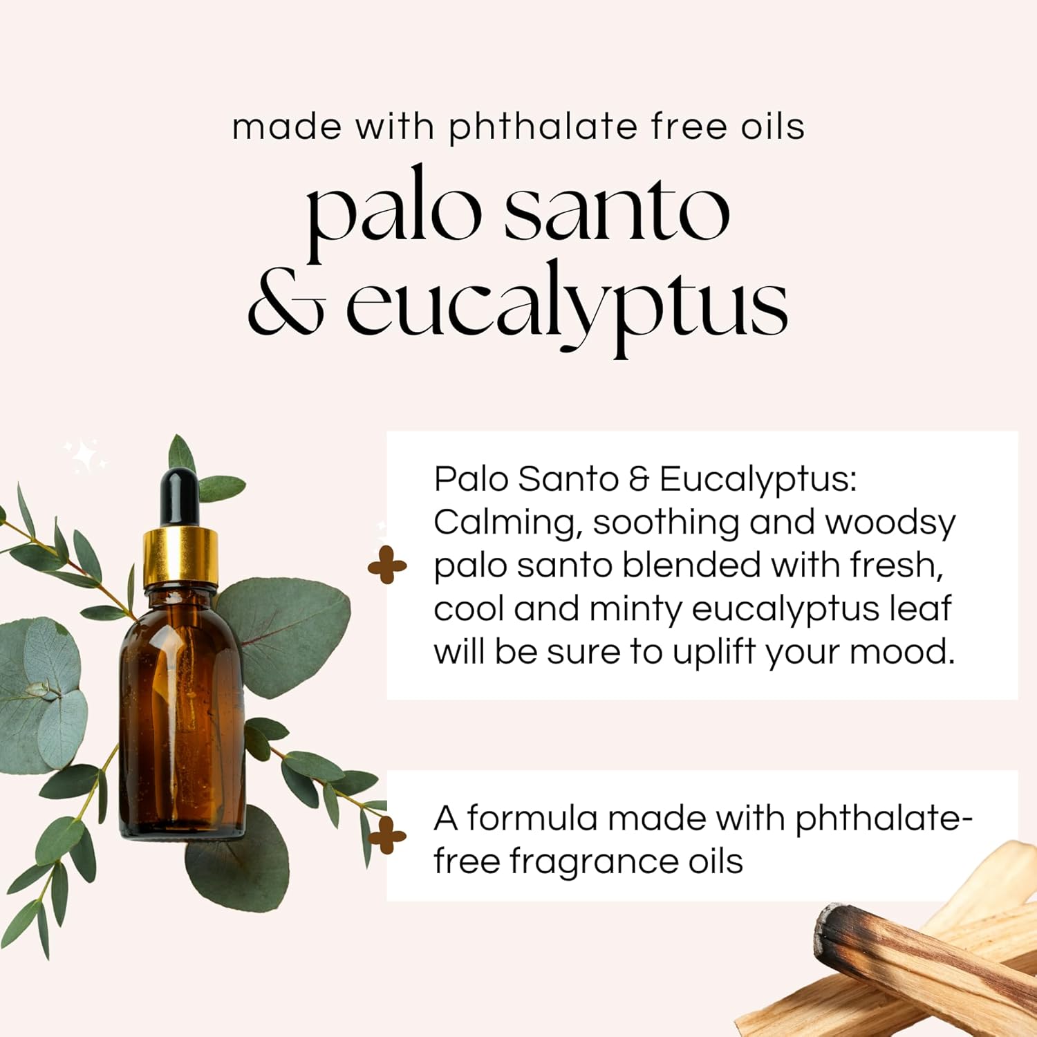 Hily Candles Car Diffuser Palo Santo Eucalyptus 2 Pack