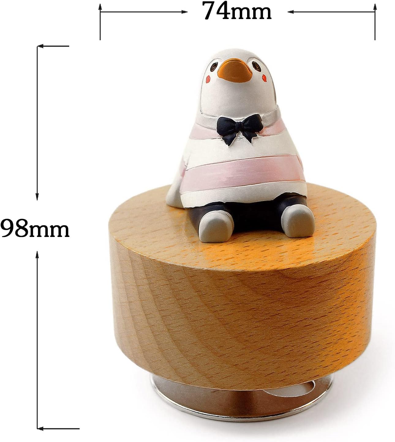 SOFTALK Penguin Wooden Musical Box - You Are My Sunshine