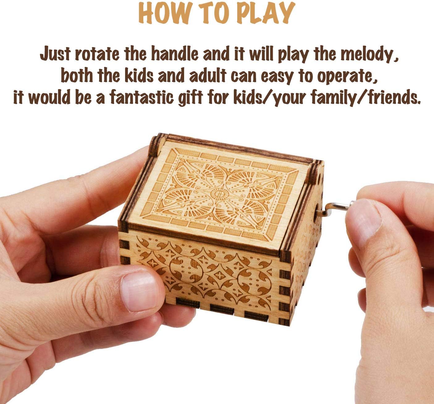 Ukebobo Wooden Happy Birthday Music Box - 16th Birthday Gift