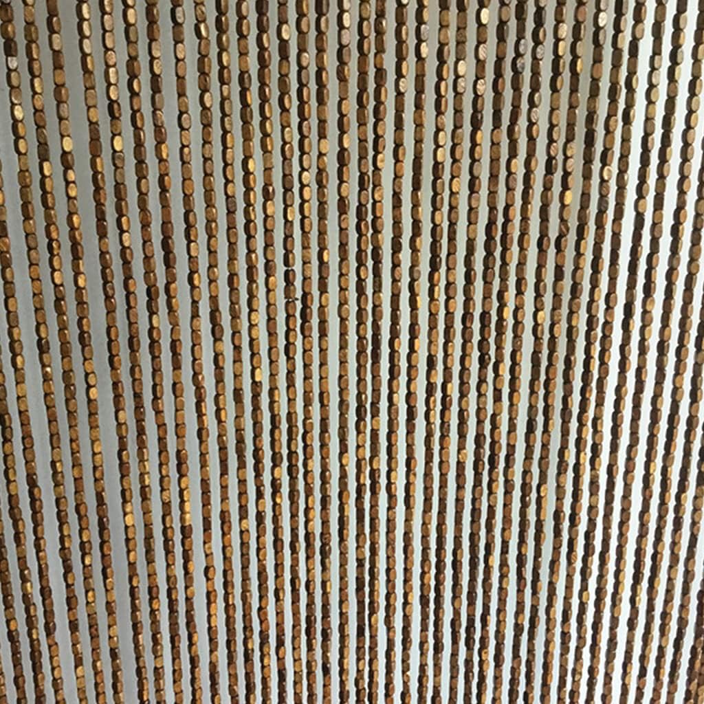 ZHOUXIAO Wood Bead Curtain for Doorways and Closets