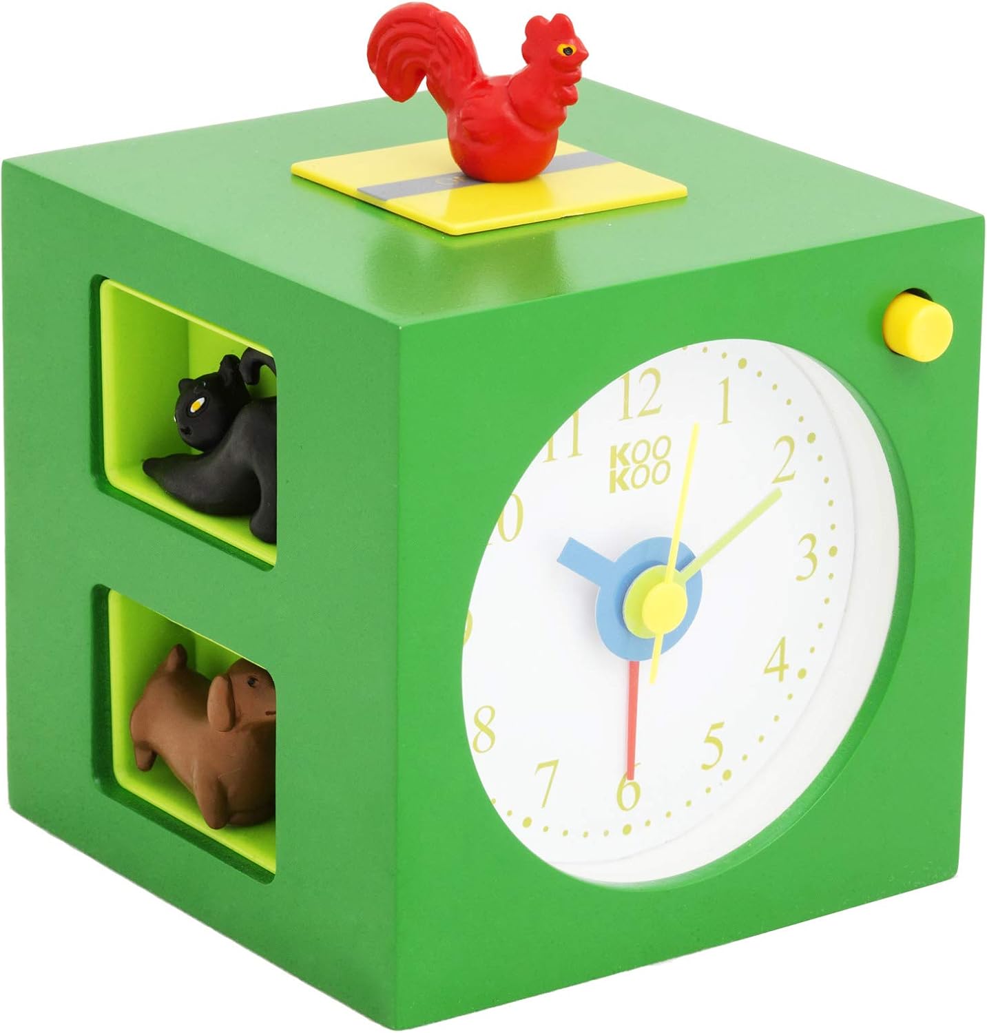 KOOKOO KidsAlarm Green with Animal Wake-up Sounds