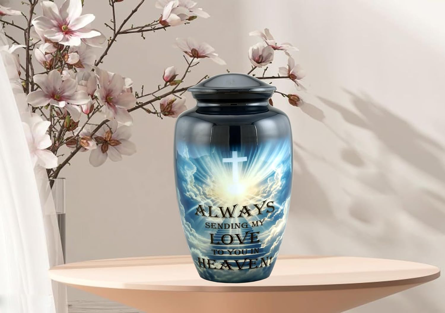 Heaven Urn With Velvet Bag for Adult Ashes