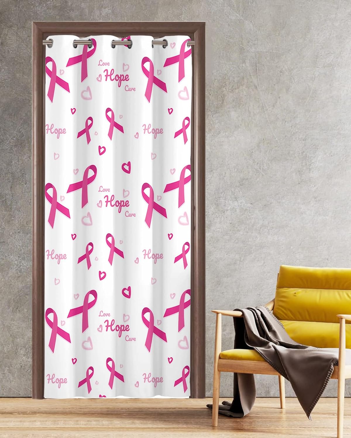 Love Hope Doorway Curtains - 42x84 Blackout Panels