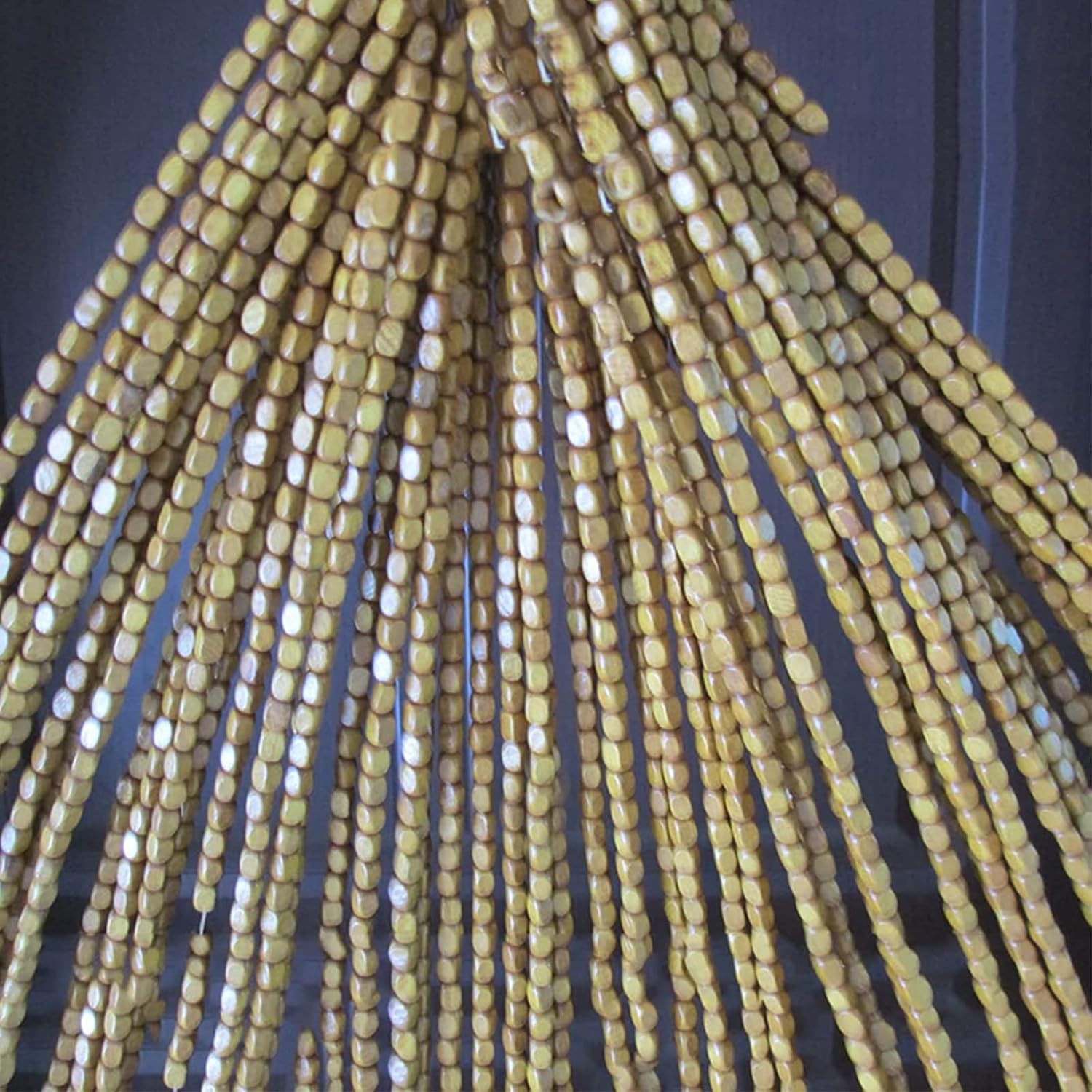 Bamboo Beaded Curtain for Doorway and Room Dividers