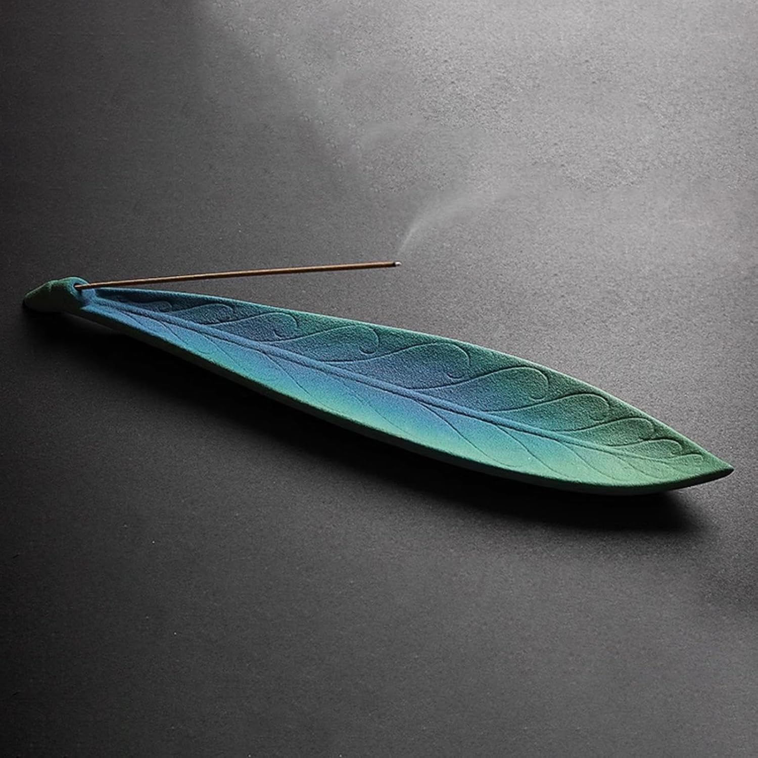 Leaf Shaped Ceramic Ash Tray for Home Office