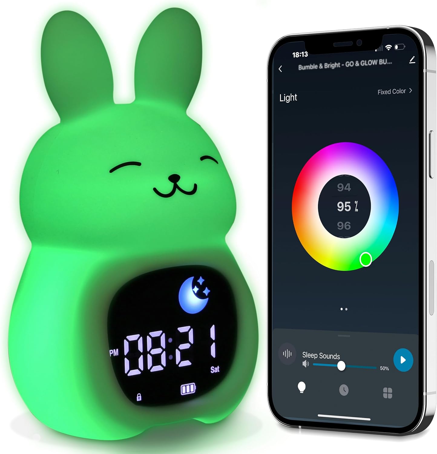 Bumble Bright Go Glow Bunny Smart Alarm Clock