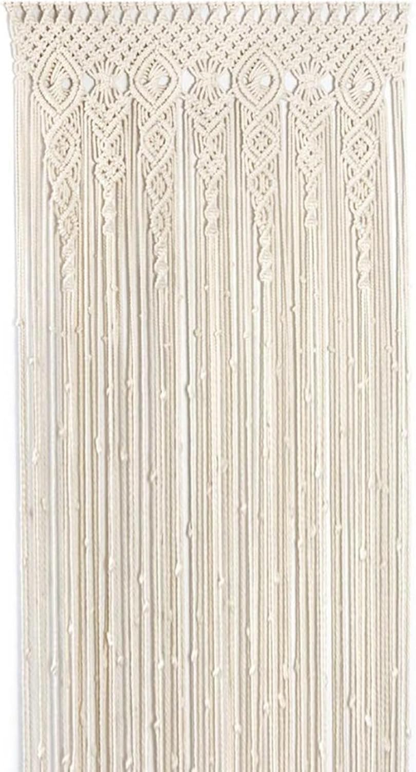 Boho Macrame Curtains 35x71 Inch Decorative Room Divider