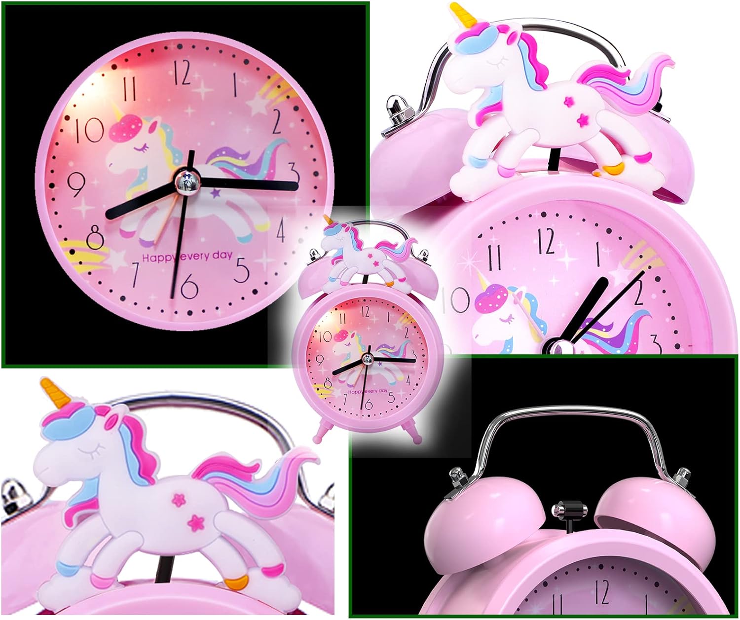 QearFun Unicorn Alarm Clock for Girls Kids