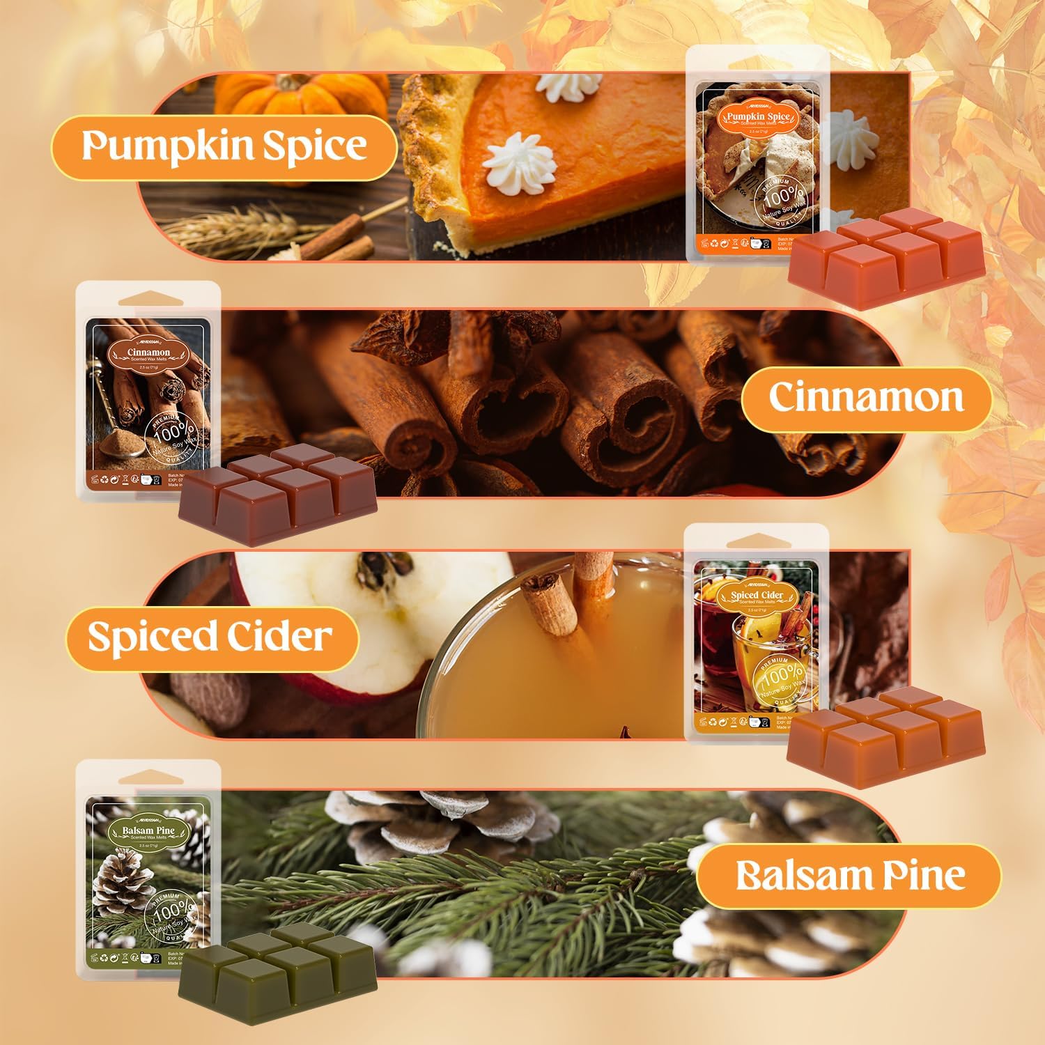 ARVIDSSON Autumn Scented Wax Melts Gift Set