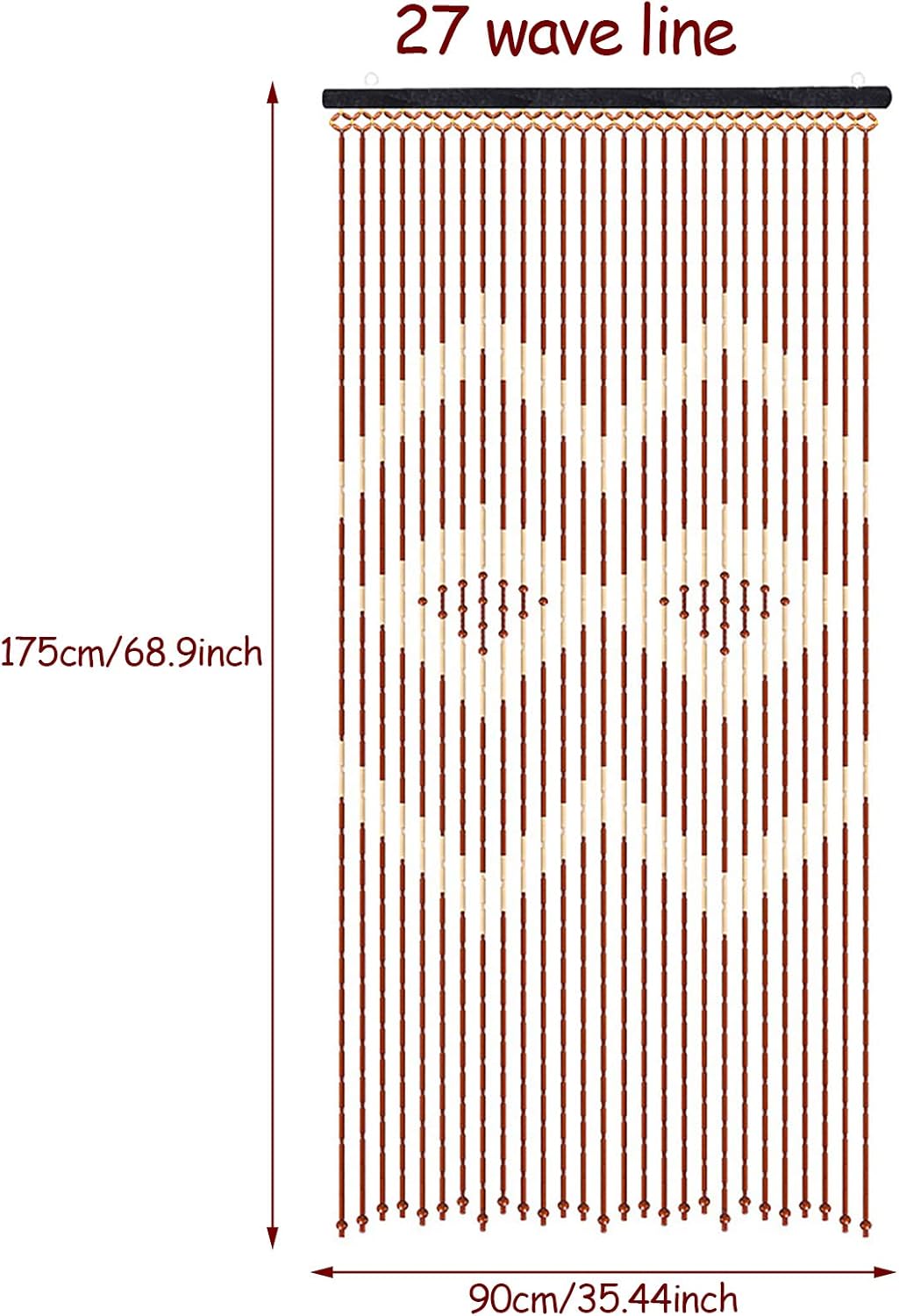 LOYALHEARTDY Wooden Bead Curtain Divider