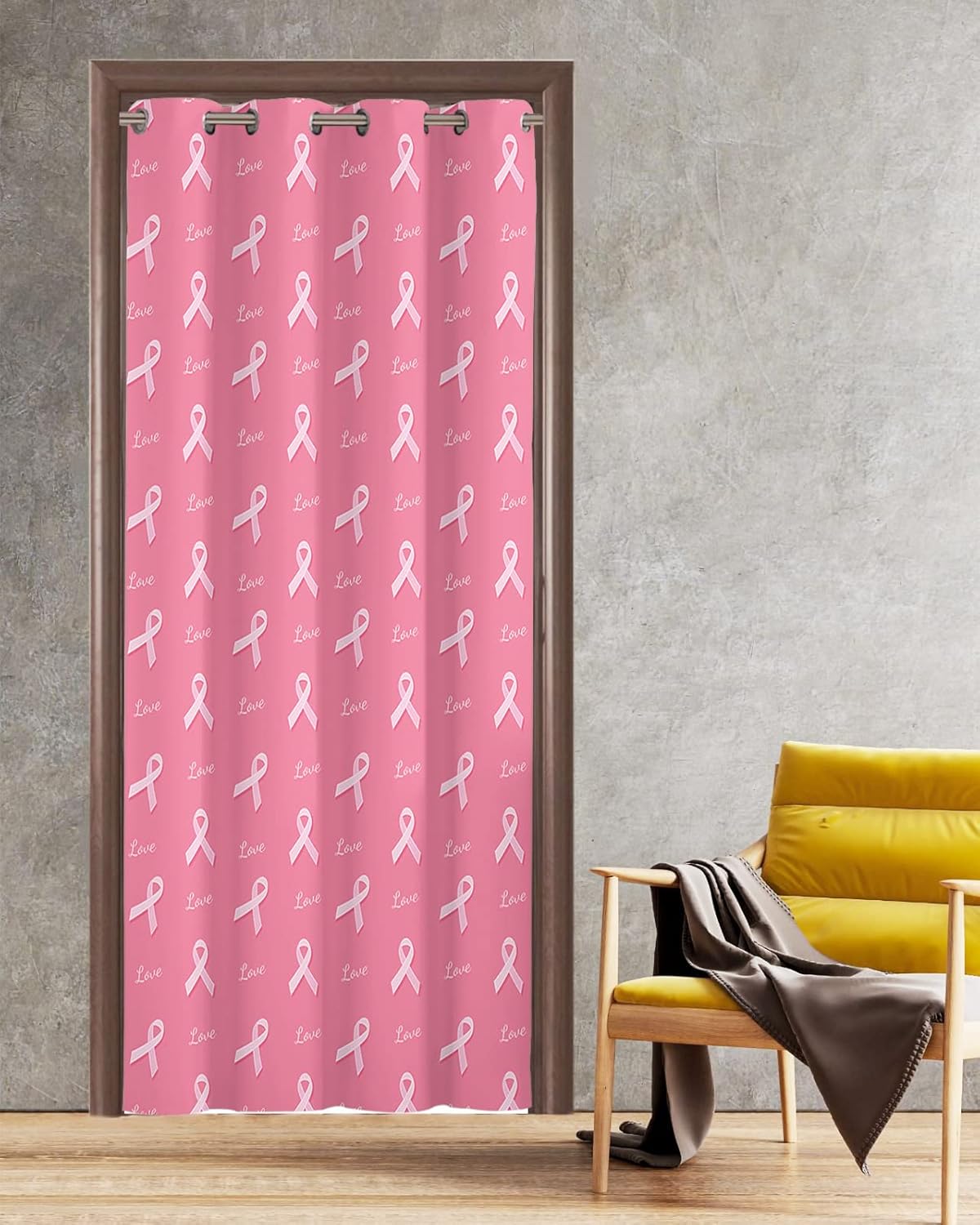 Pink String Doorway Curtains 54x78 Blackout Panels