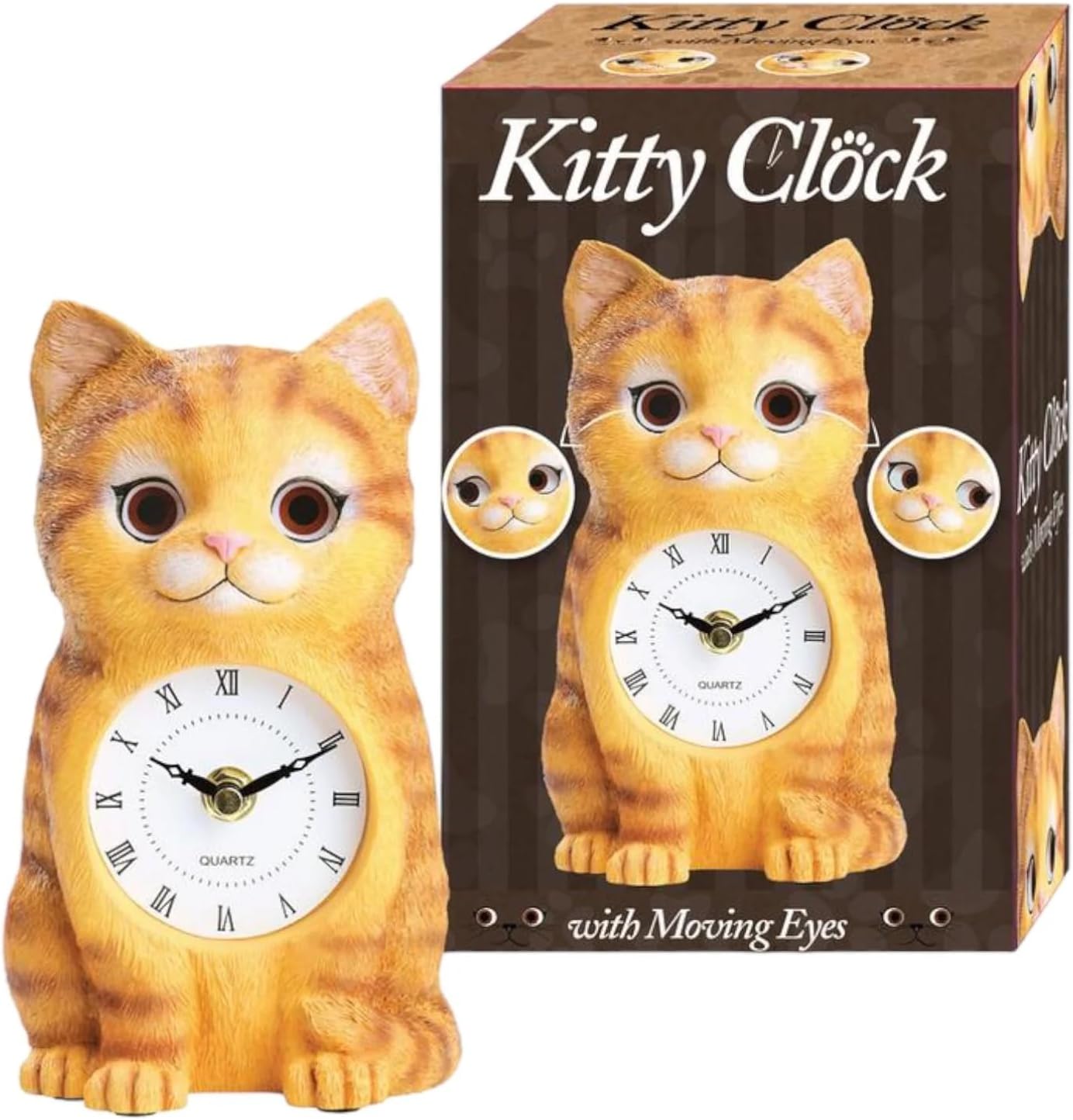 Kitty Clock with Moving Eyes 1