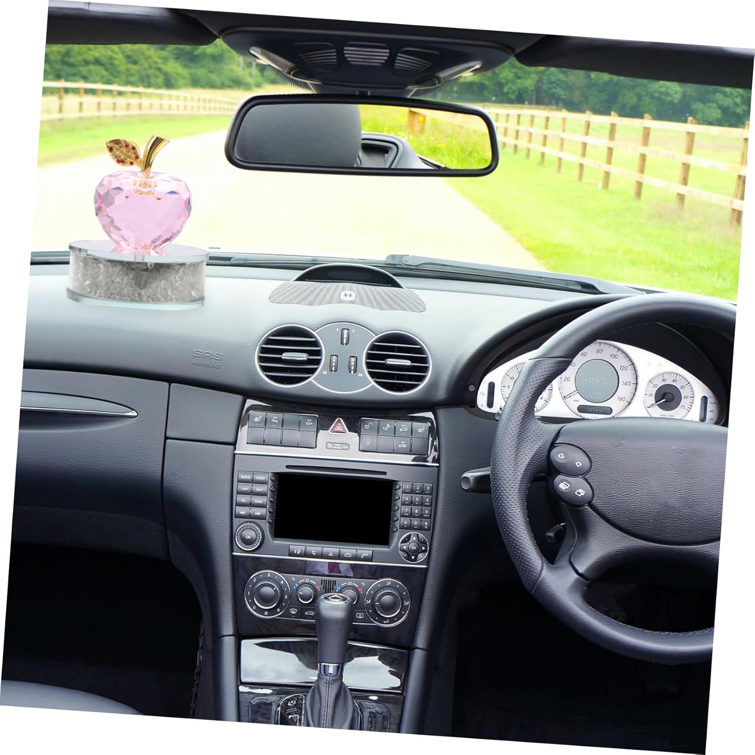 Happyyami Crystal Figurine Decor for Home and Car
