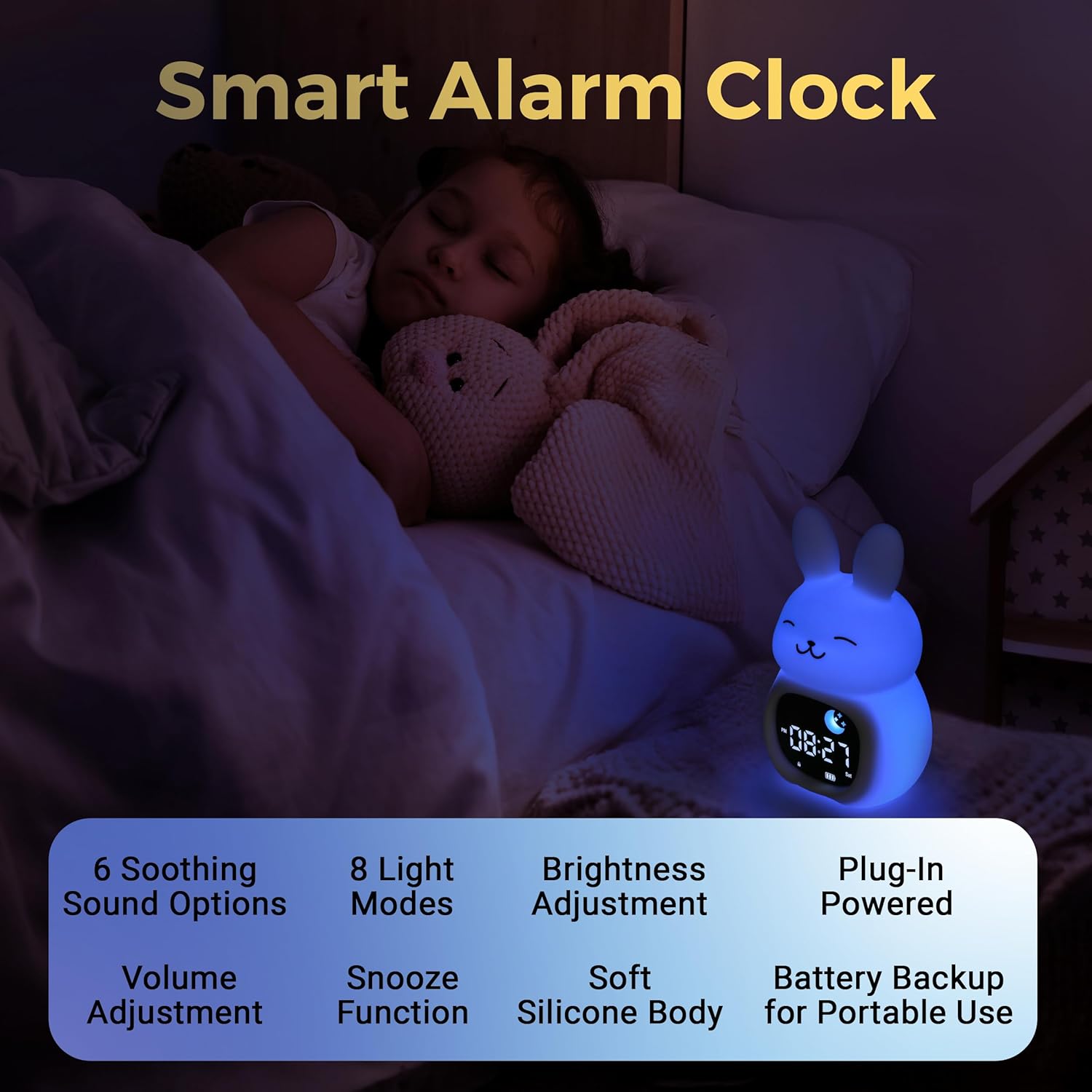 Bumble Bright Go Glow Bunny Smart Alarm Clock
