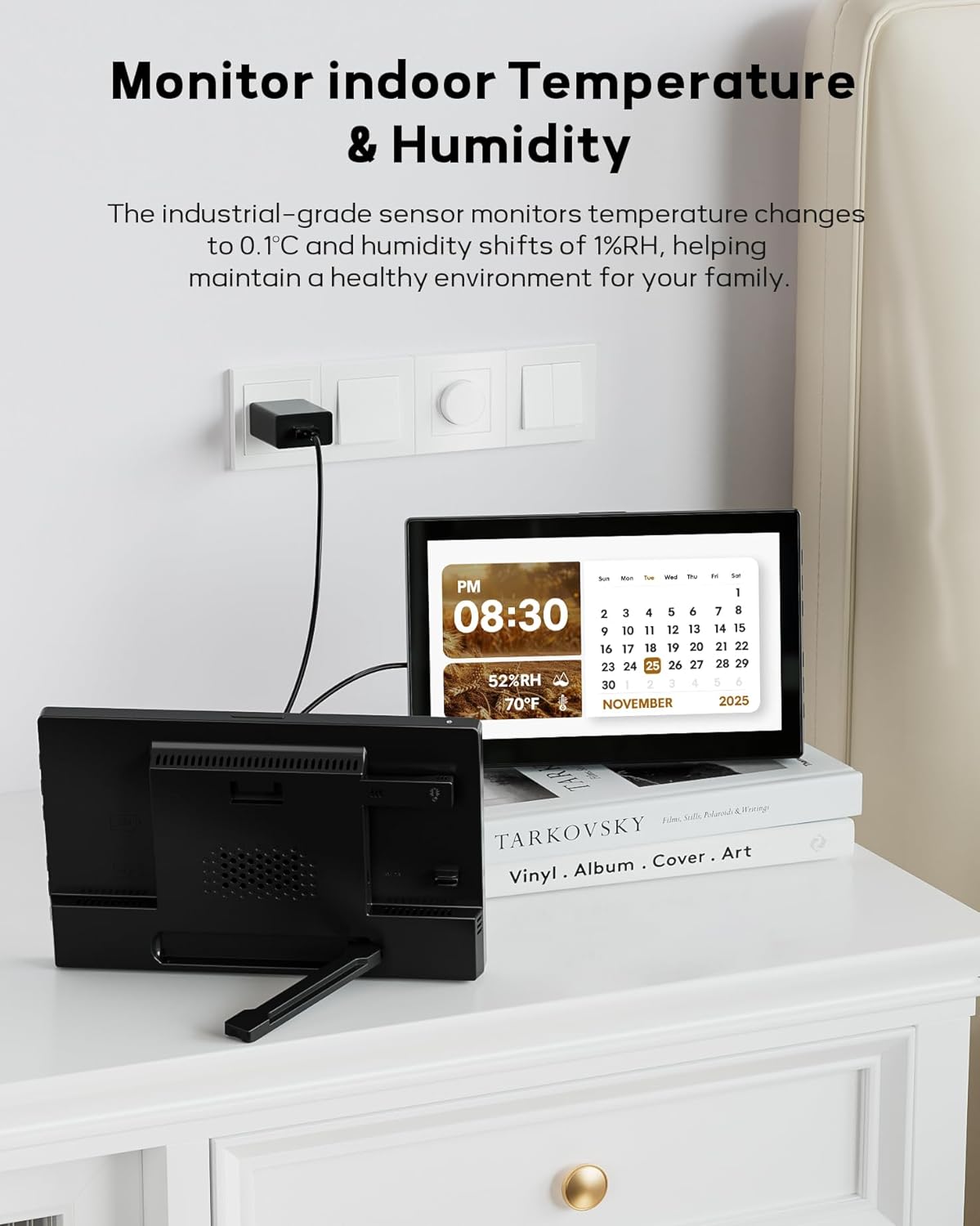 101 Inch Digital Clock with Date Day and Themes