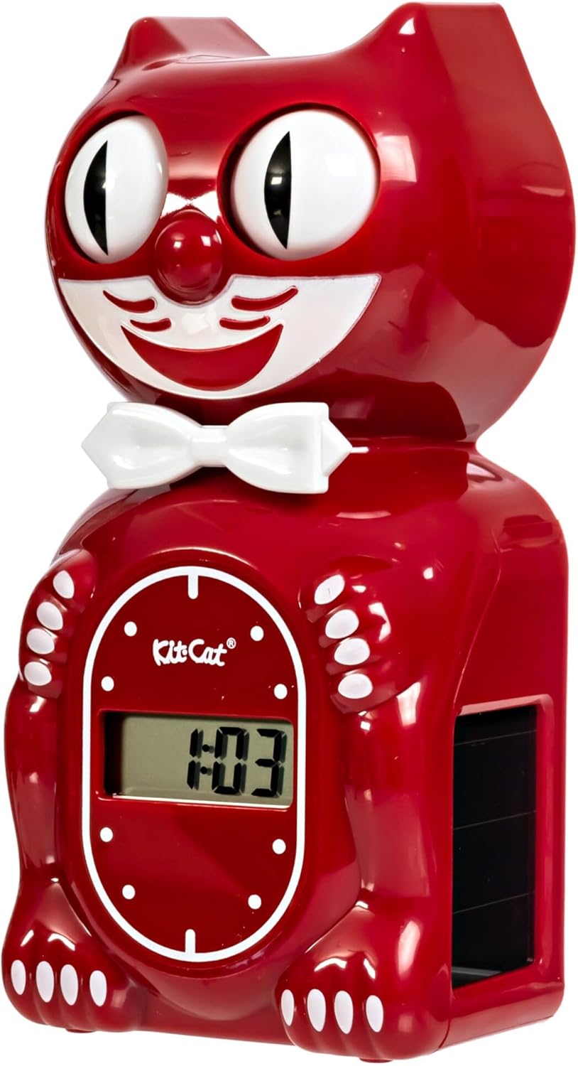 Solar Powered Kit Cat Klock with Swaying Eyes