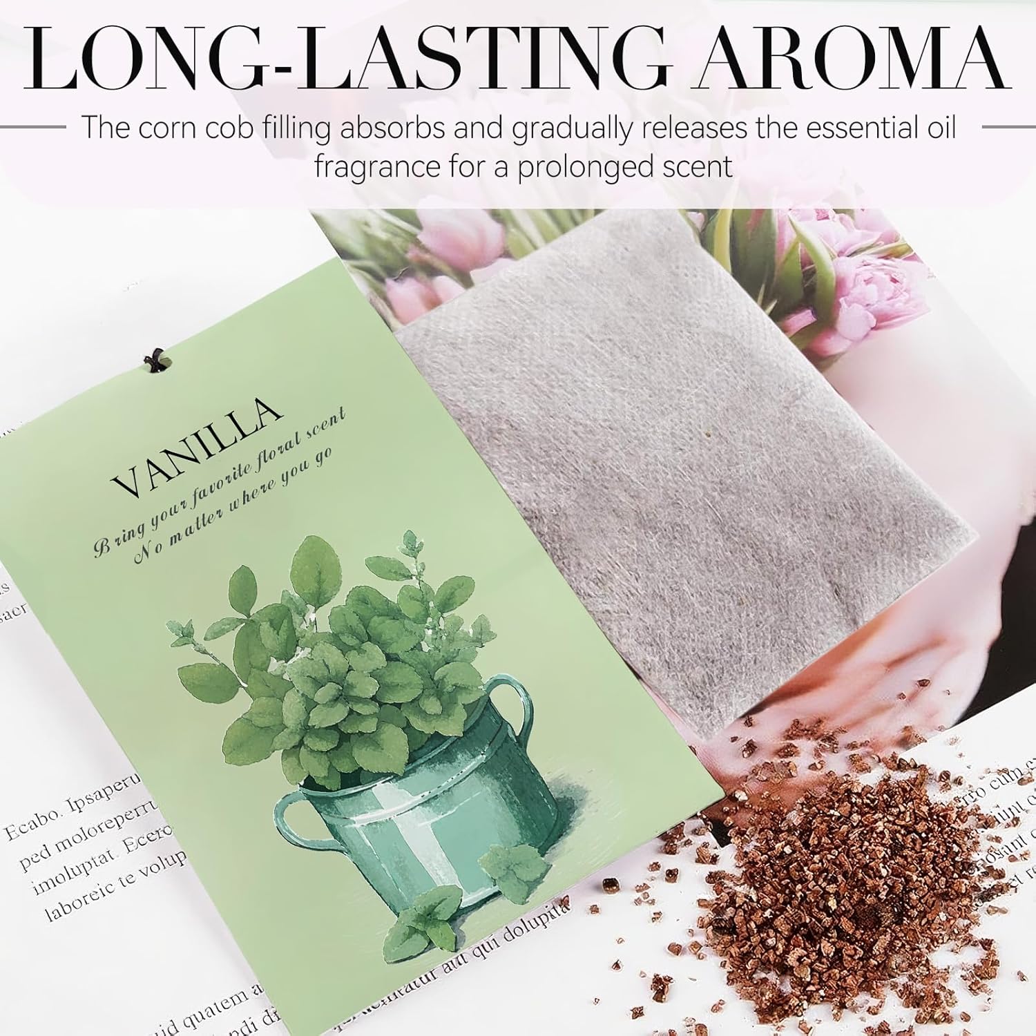 Vanilla Scented Sachet Bags 12 Pack Home Freshener