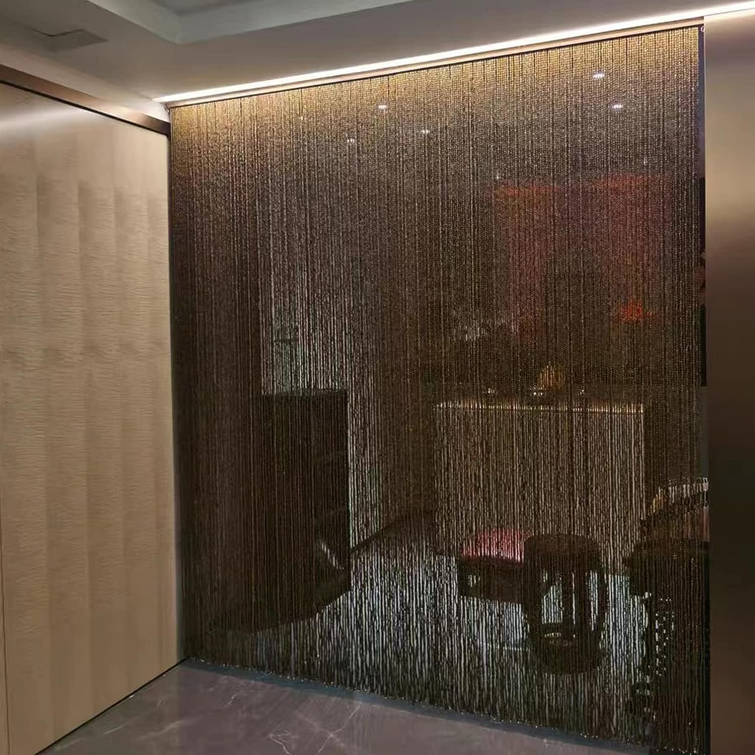 Wcxixo Bamboo Beaded Door Curtain Handmade Decorative Panel