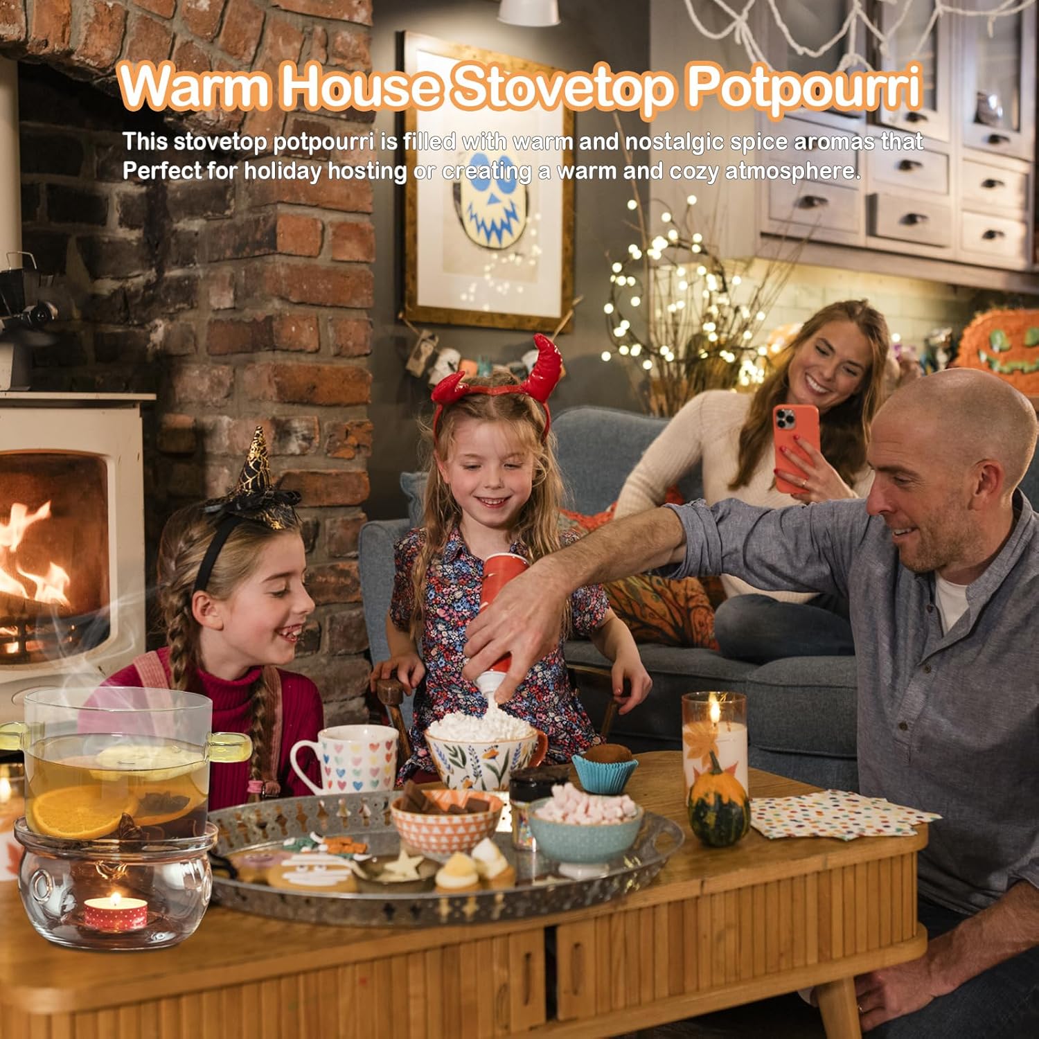 Pextian Warm House Stovetop Potpourri with Cinnamon and Cloves