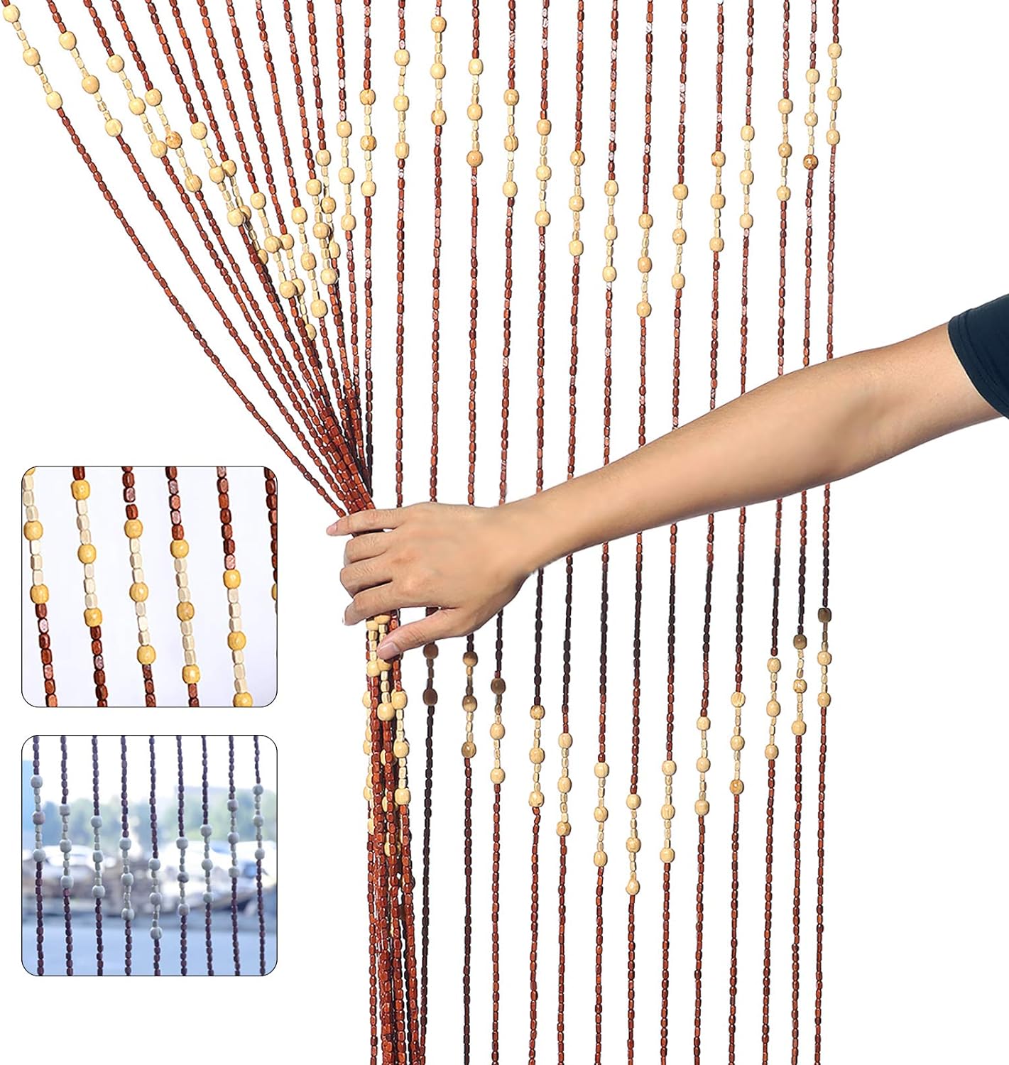 LOYALHEARTDY Door String Curtain 90x175cm