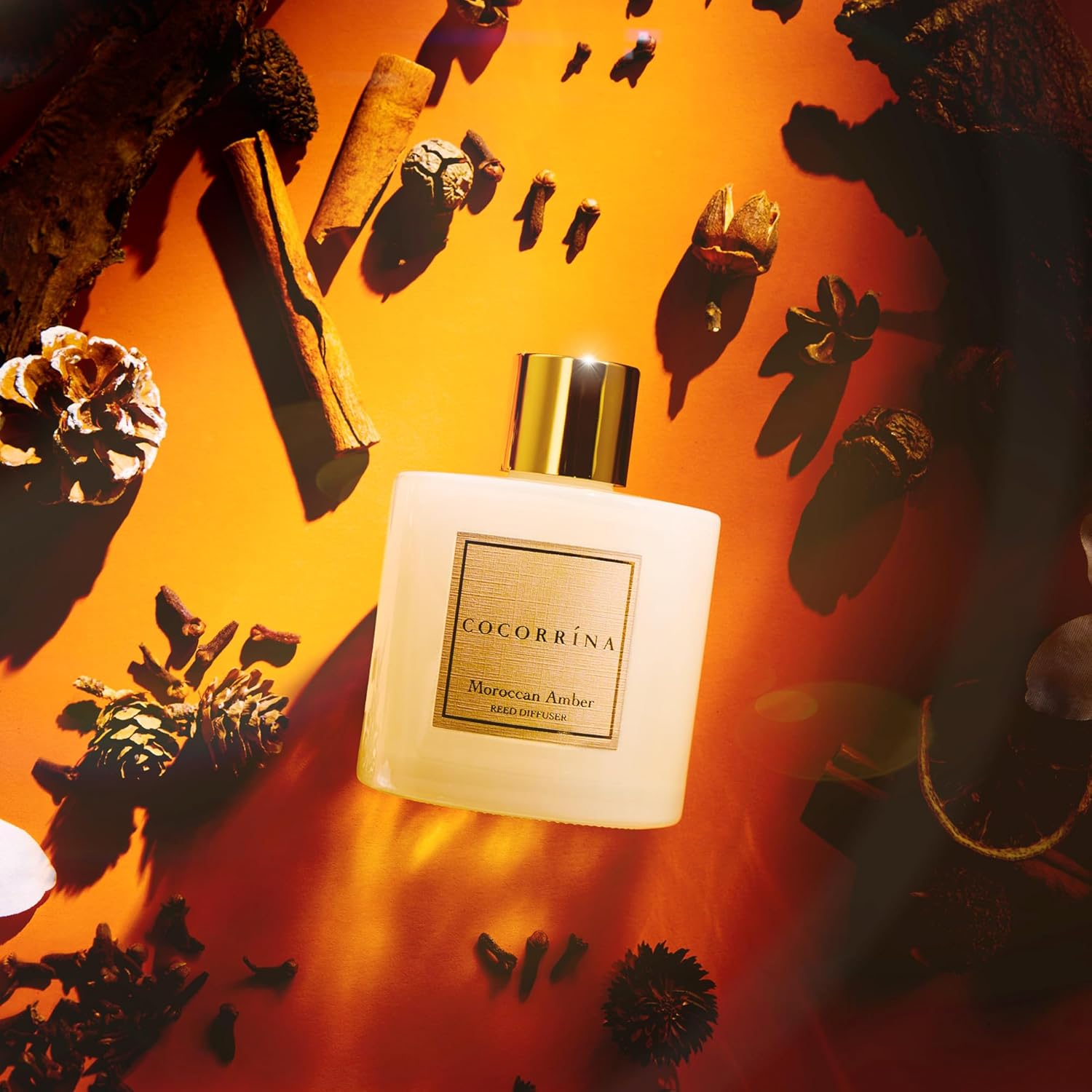 COCORRINA Moroccan Amber Reed Diffuser Set
