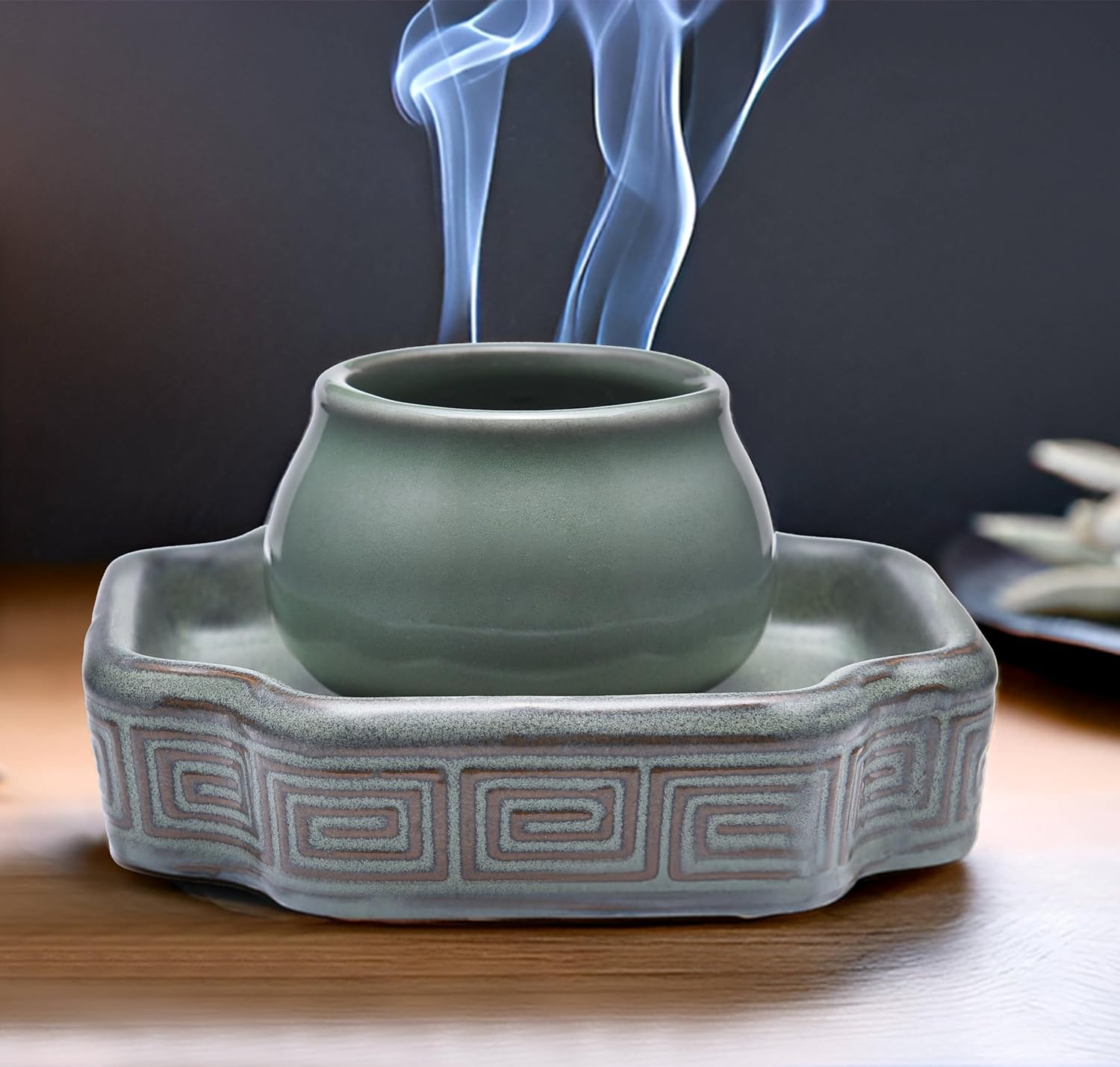 KR LIF 3-in-1 Incense Holder for Sage Sticks