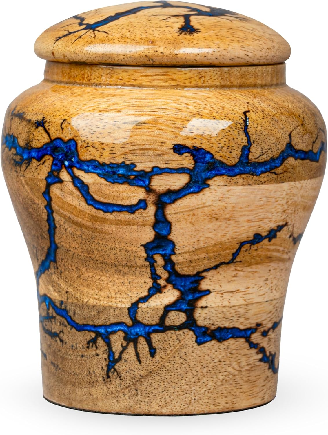 Handmade Lightning Urn for Human Ashes Keepsake