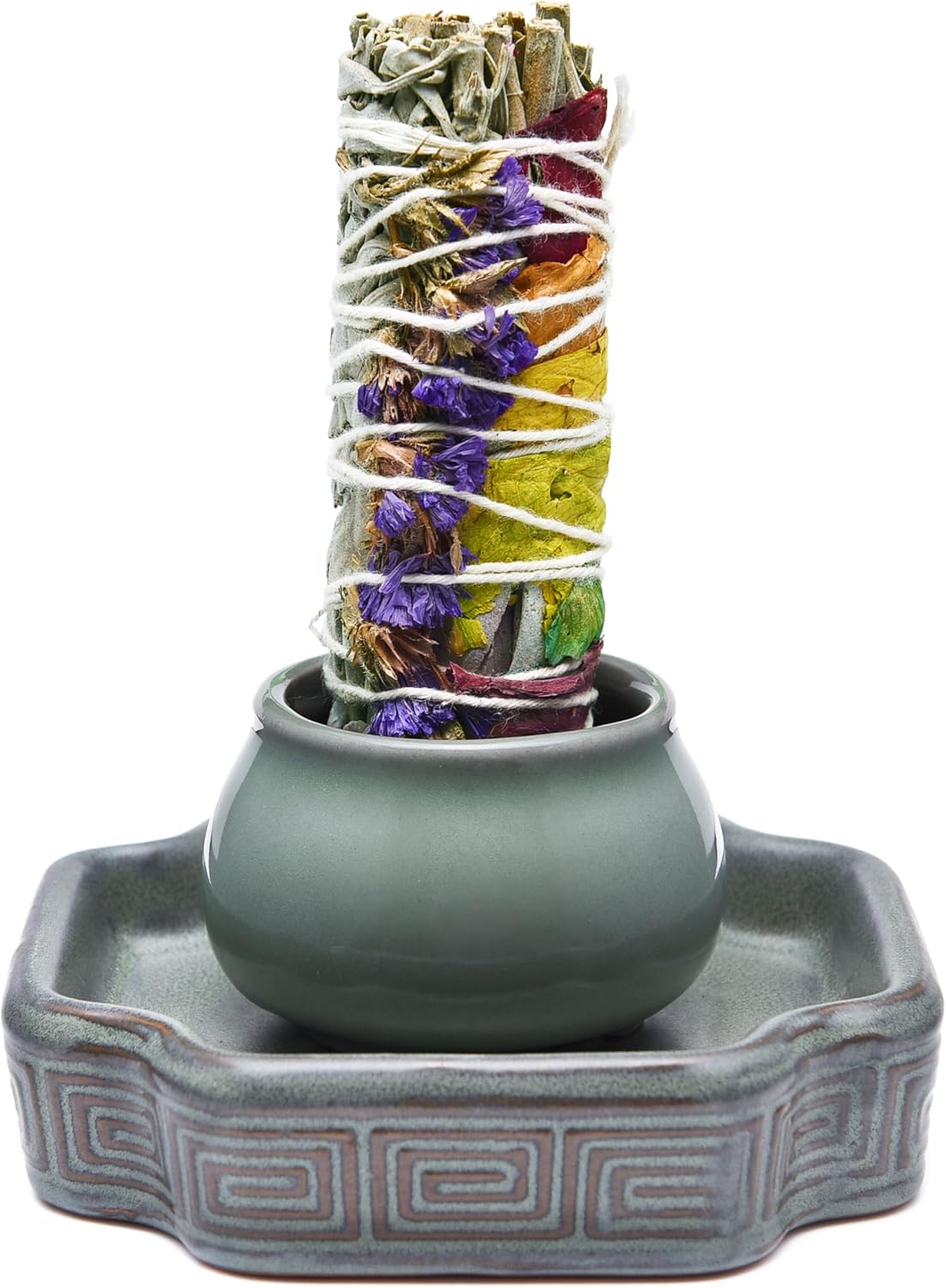 KR LIF 3-in-1 Incense Holder for Sage Sticks