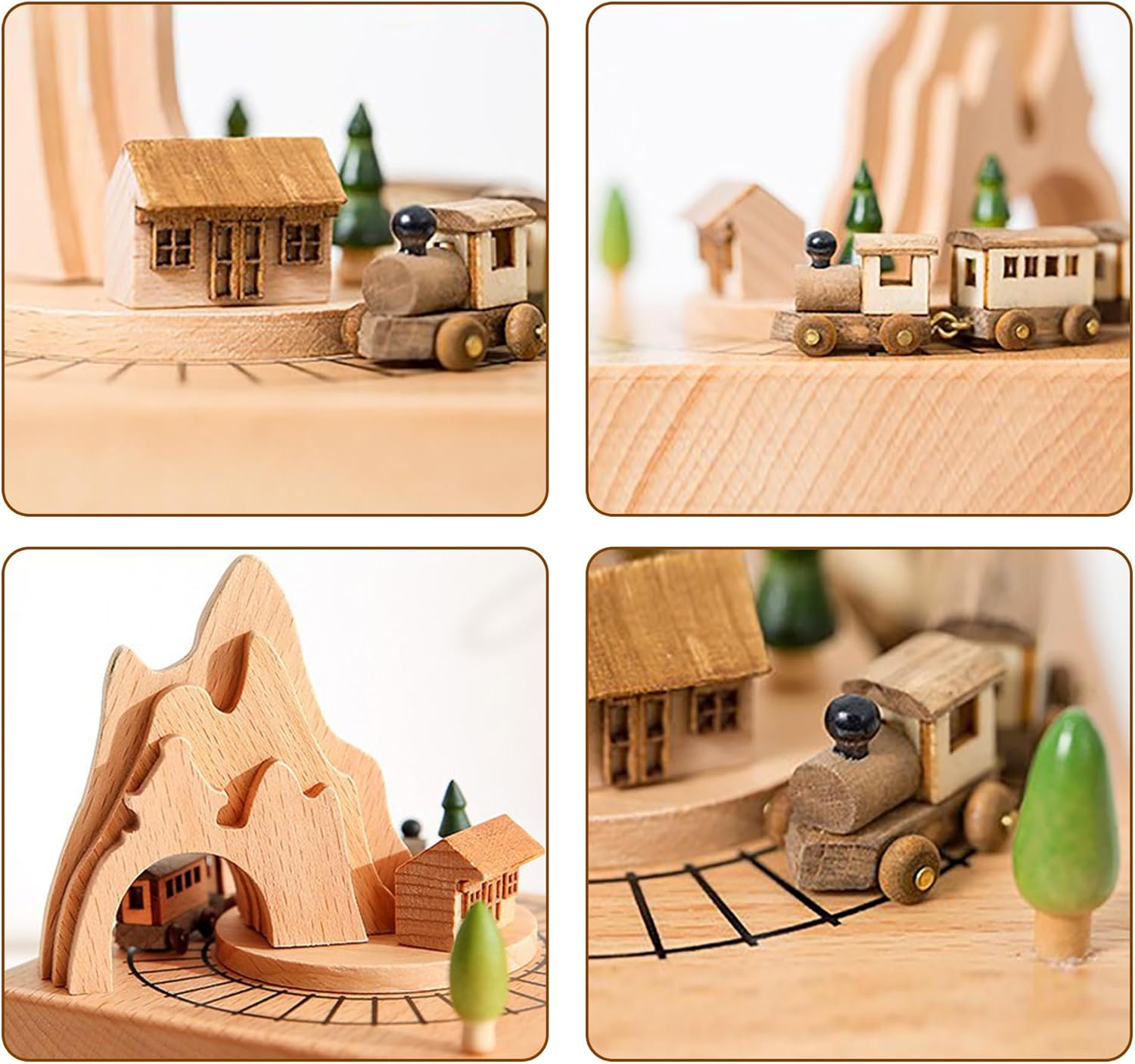 EDSG Personalized Wooden Music Box with Name and Date