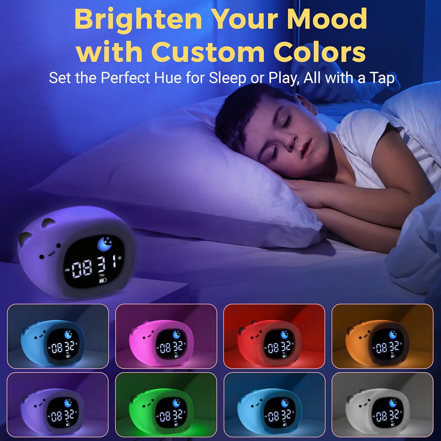 Bumble Bright Alarm Clock for Kids with App Control
