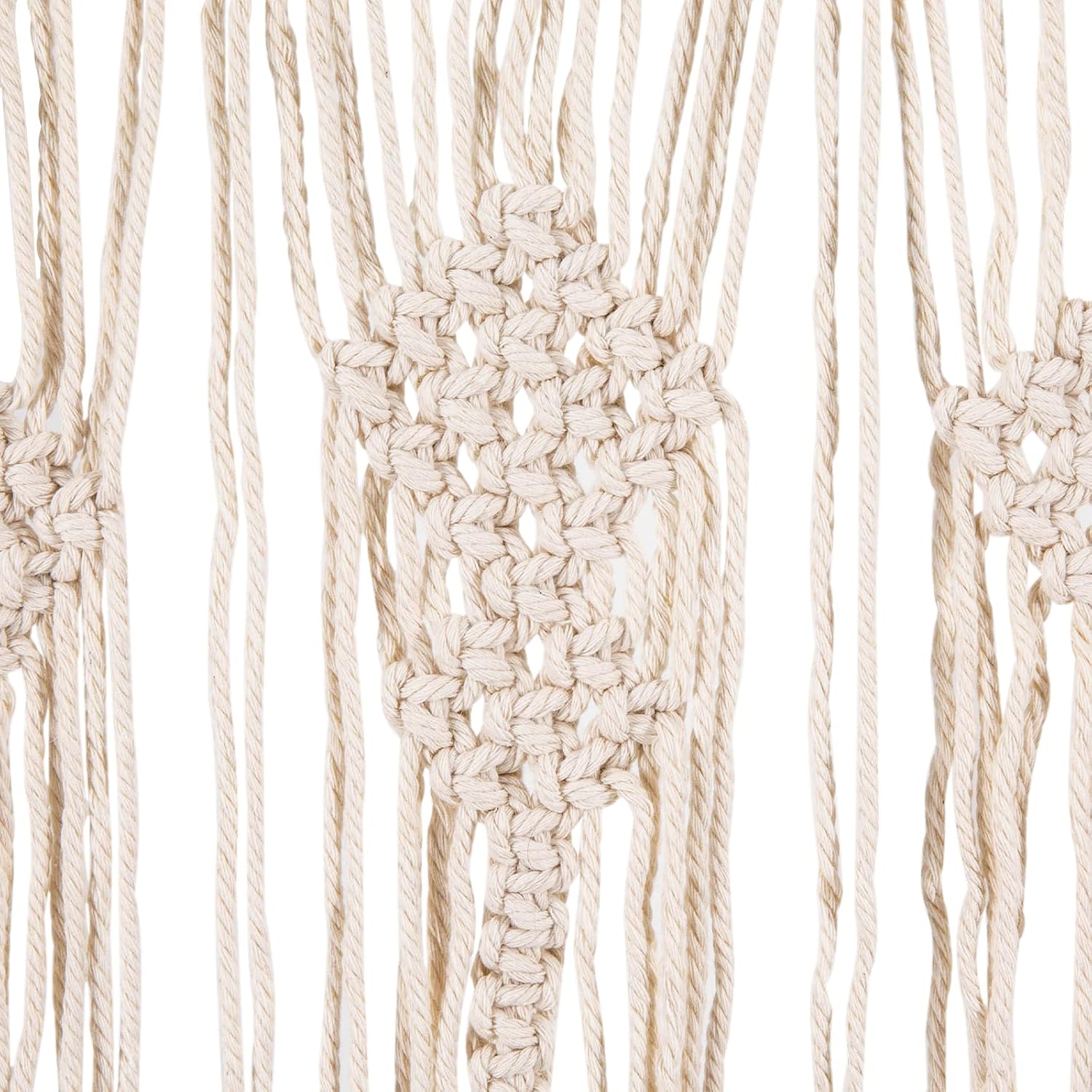 2Pcs Macram Curtain with Tassels for Living Room and Bedroom