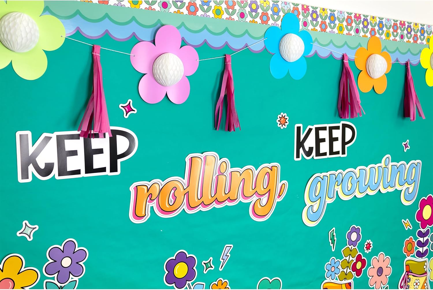Happily Ever Elementary Retro Bulletin Board Set 103-Piece