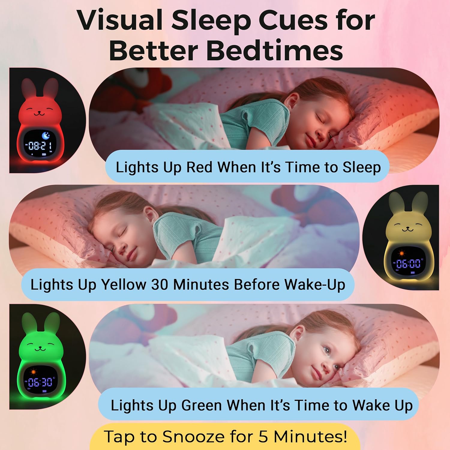 Bumble Bright Go Glow Bunny Smart Alarm Clock