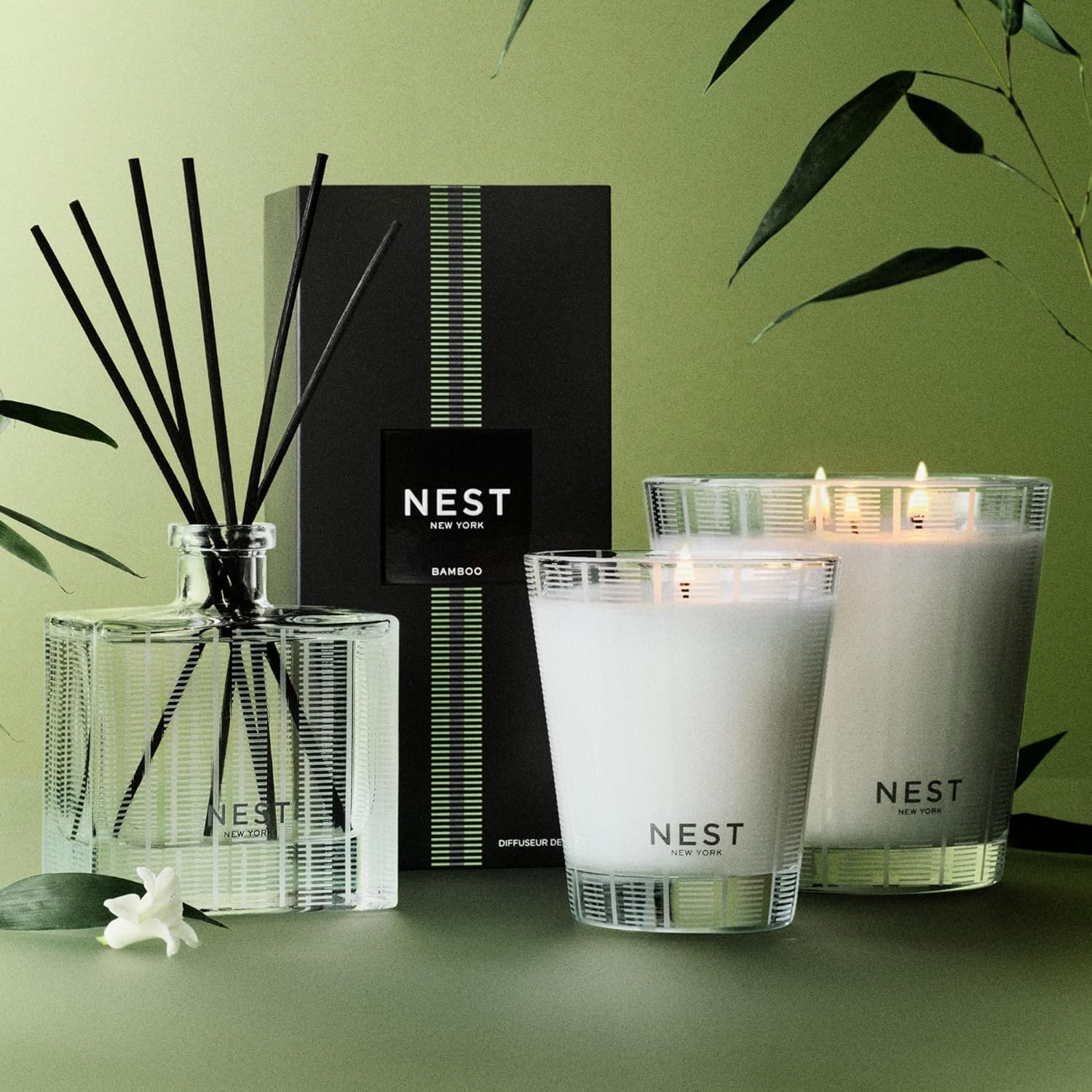 NEST New York Reed Diffuser with 8 Rattan Sticks