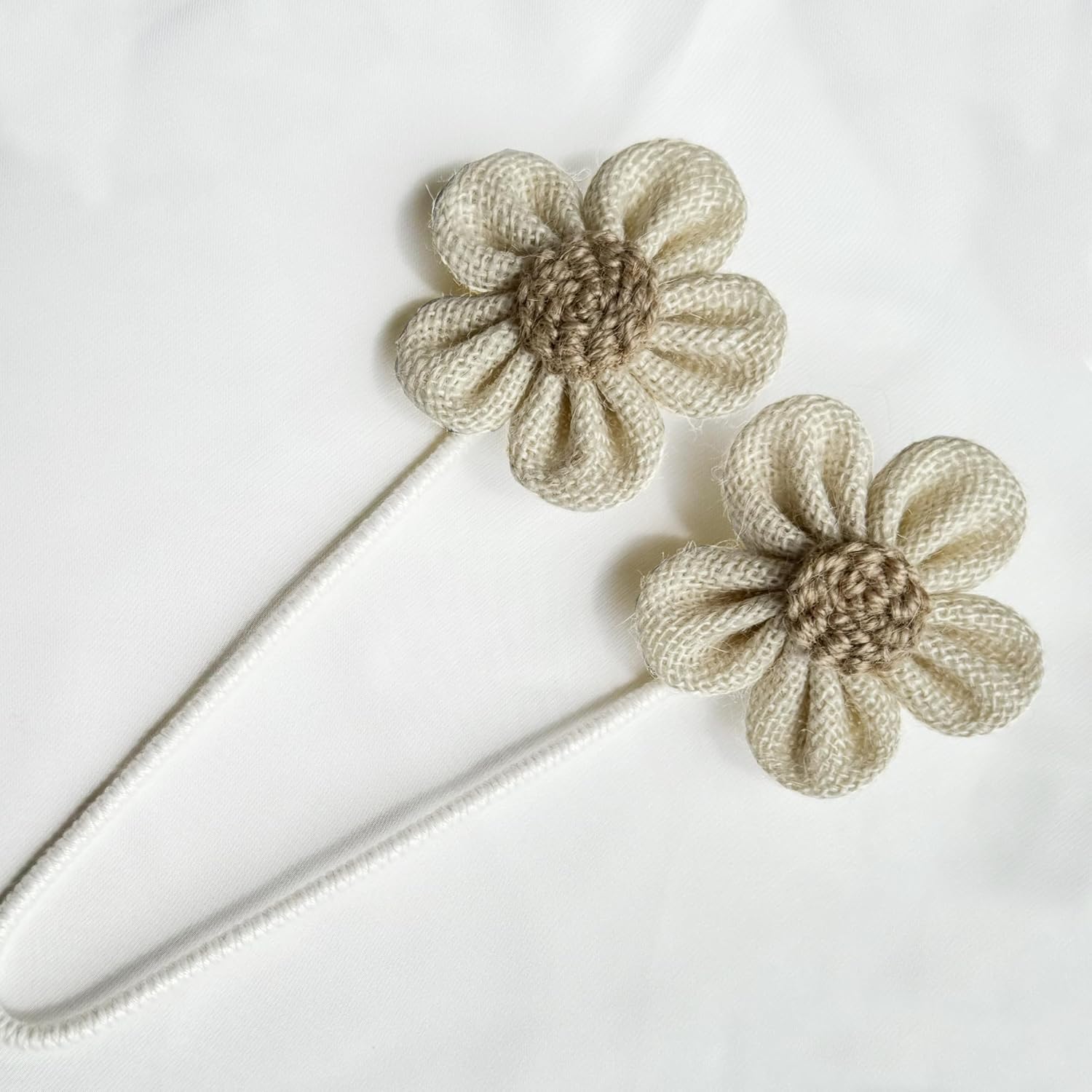 Warmtone Boho Jute Curtain Tiebacks Set of 4
